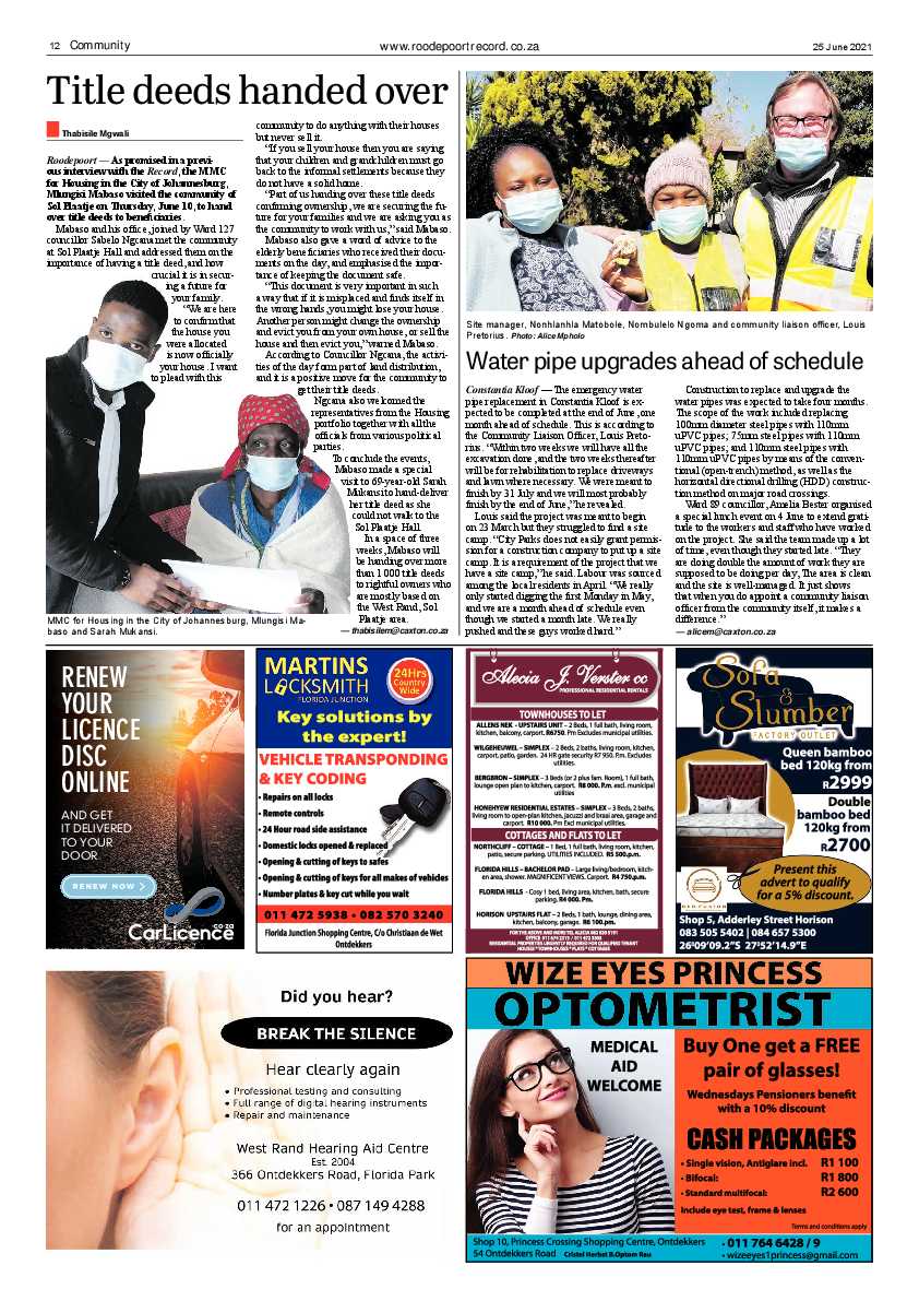 Roodepoort Record 25 June 2021 page 12