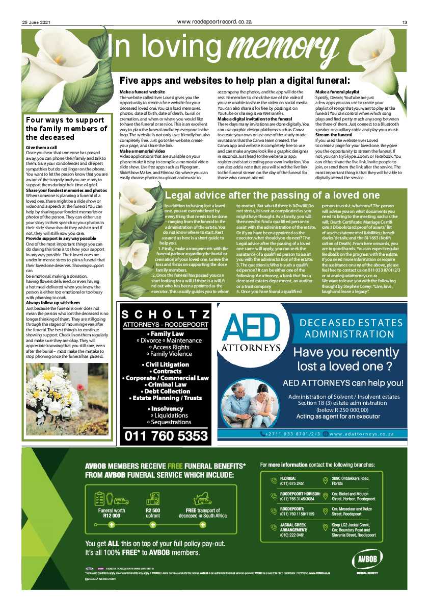 Roodepoort Record 25 June 2021 page 13