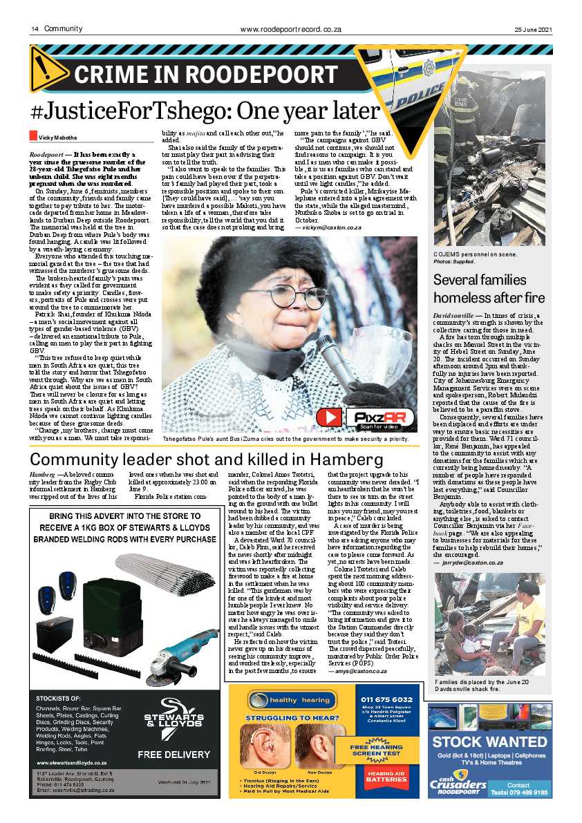 Roodepoort Record 25 June 2021 page 14