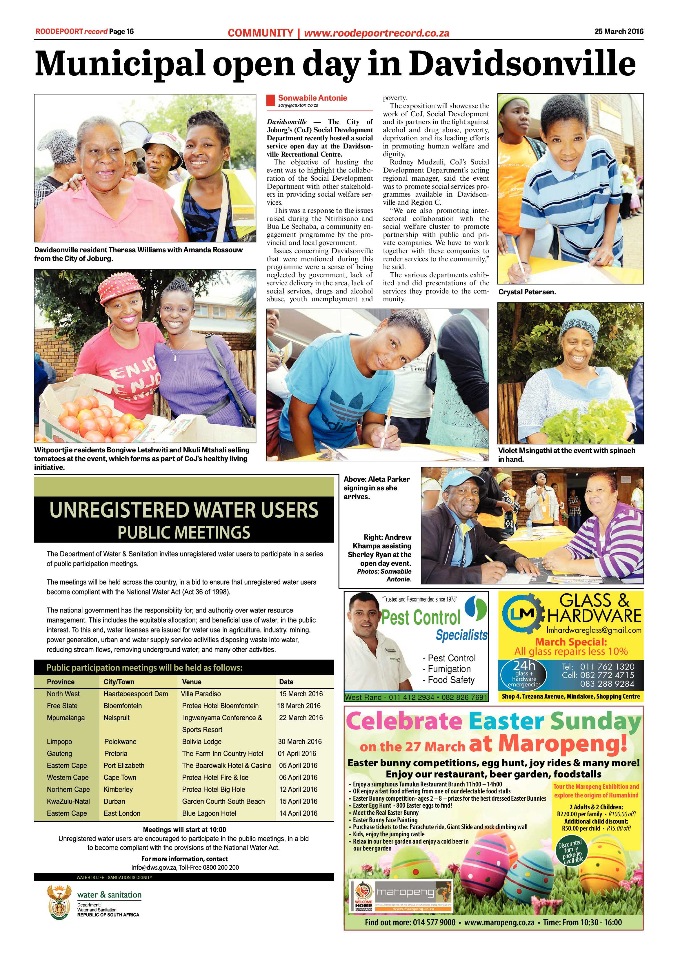 Roodepoort Record 25 March 2016 page 16