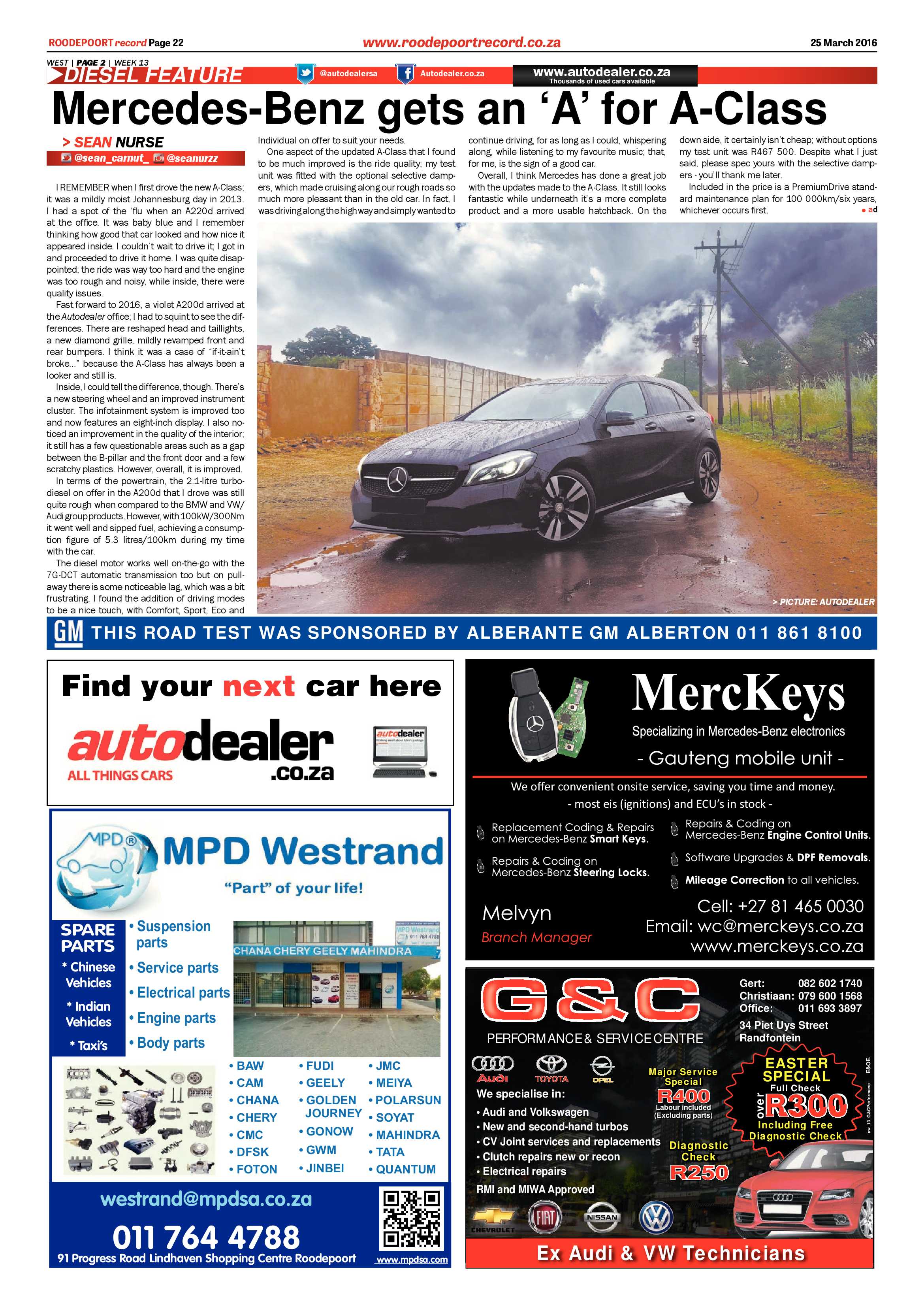 Roodepoort Record 25 March 2016 page 22