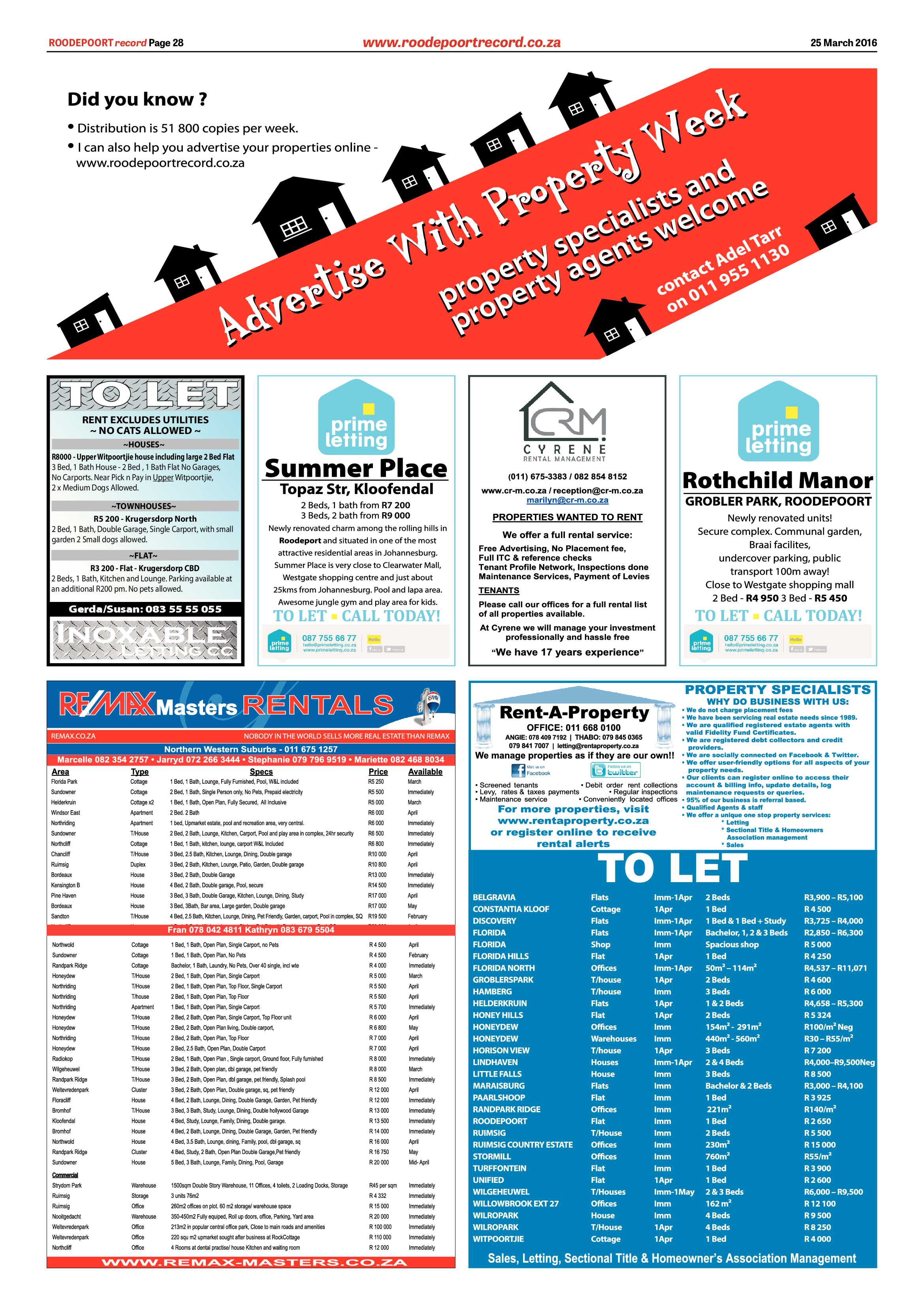 Roodepoort Record 25 March 2016 page 28