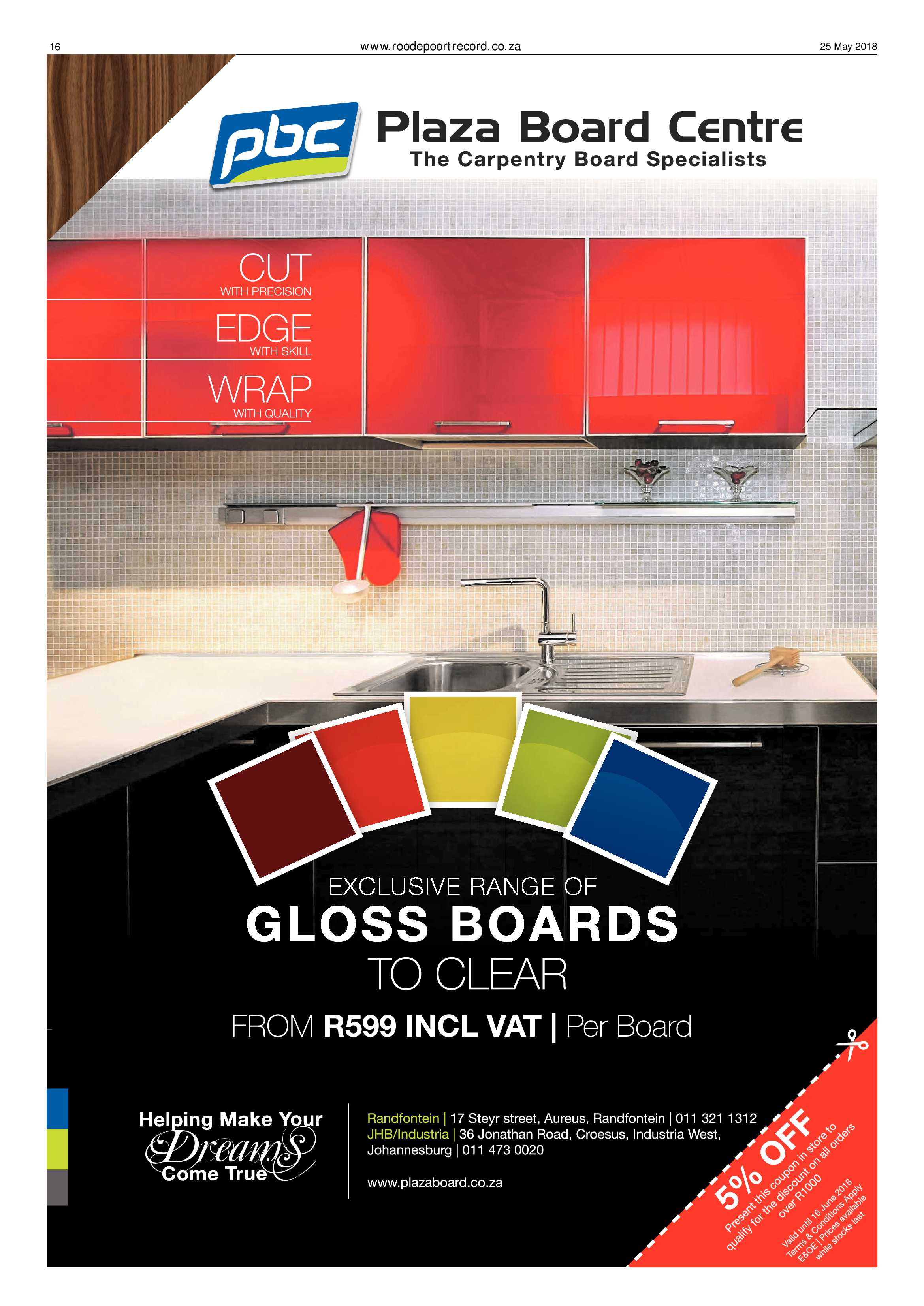 Roodepoort Record 25 May 2018 page 16
