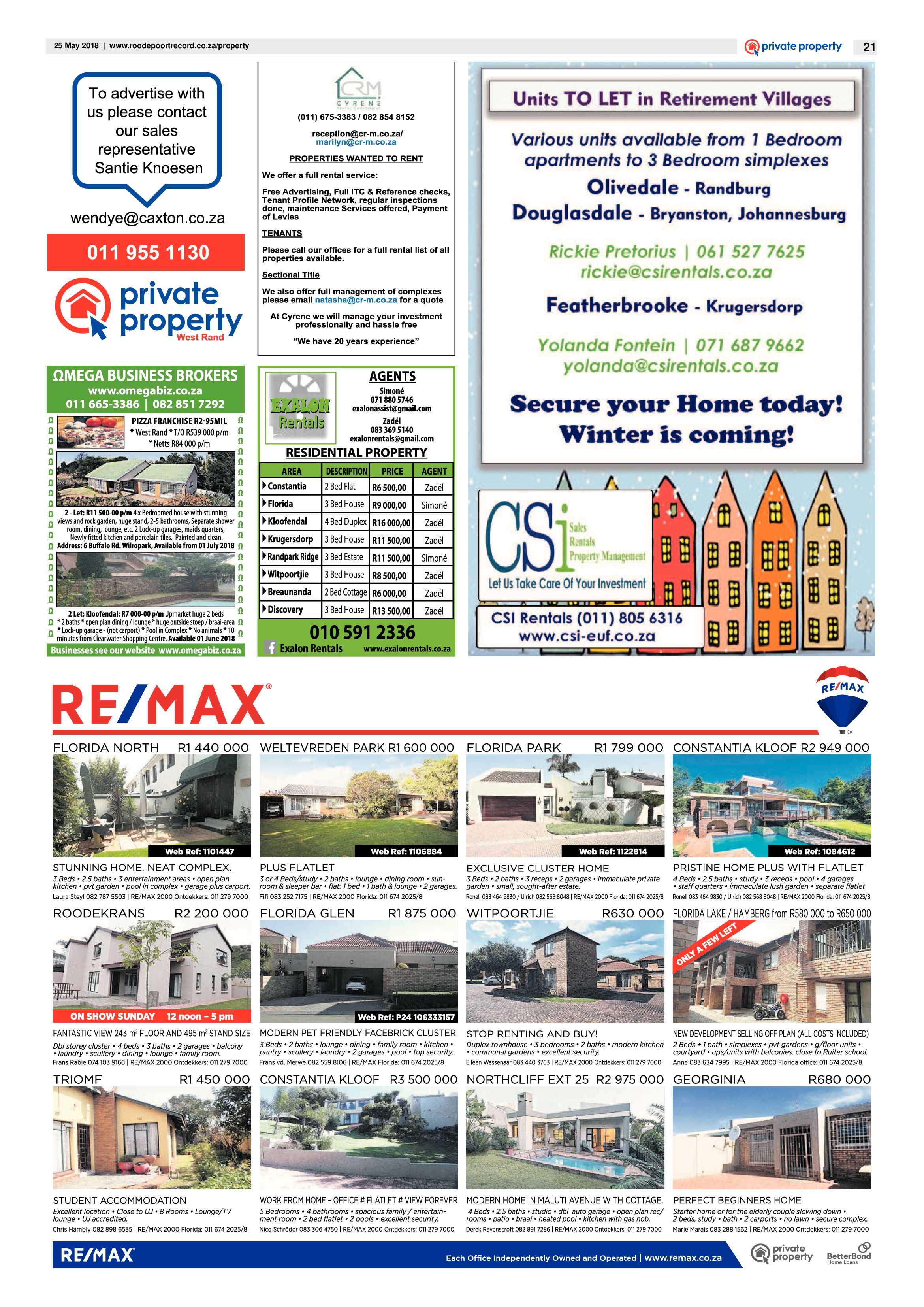 Roodepoort Record 25 May 2018 page 21