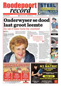 Roodepoort Record 25 May 2018