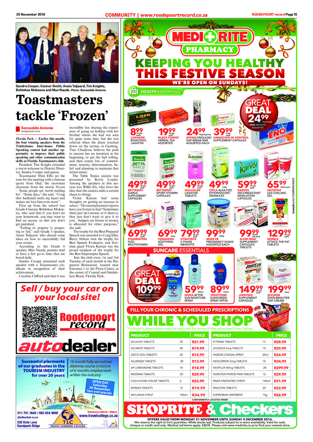 Roodepoort Record 25 November 2016 page 15