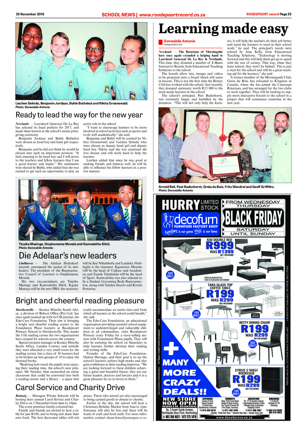 Roodepoort Record 25 November 2016 page 23