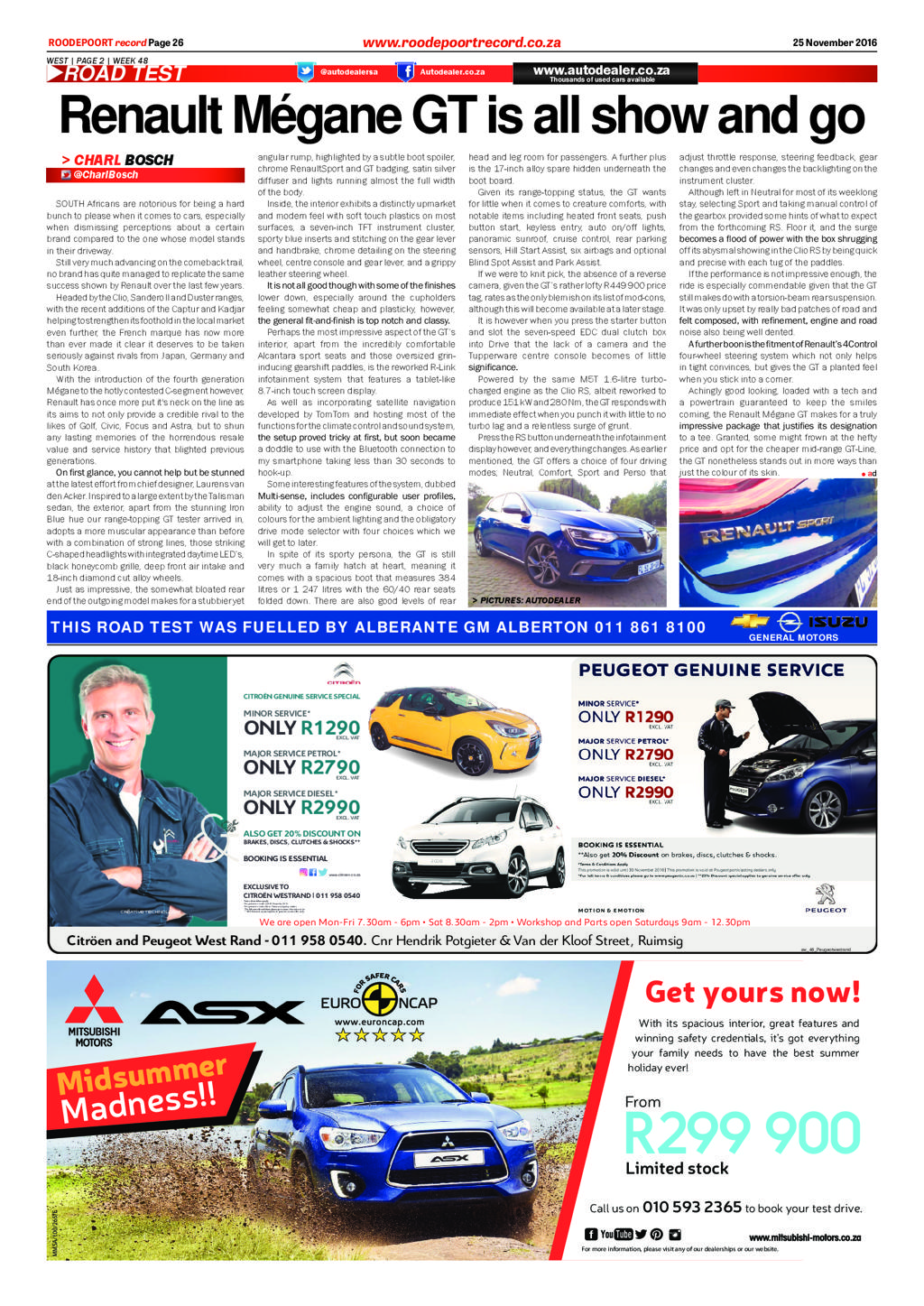 Roodepoort Record 25 November 2016 page 26