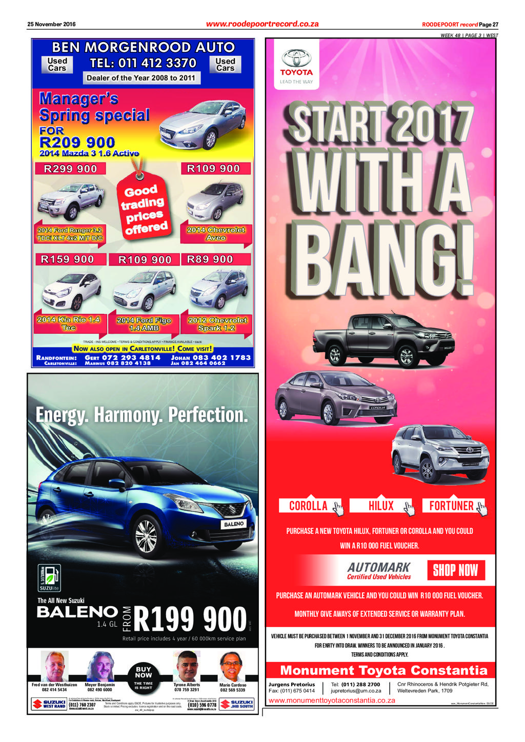 Roodepoort Record 25 November 2016 page 27