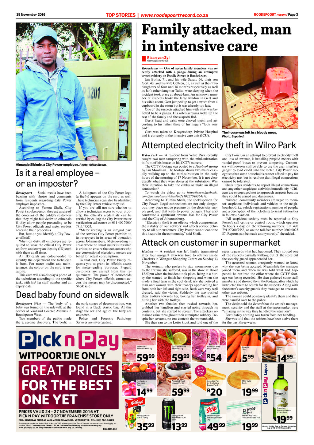 Roodepoort Record 25 November 2016 page 3