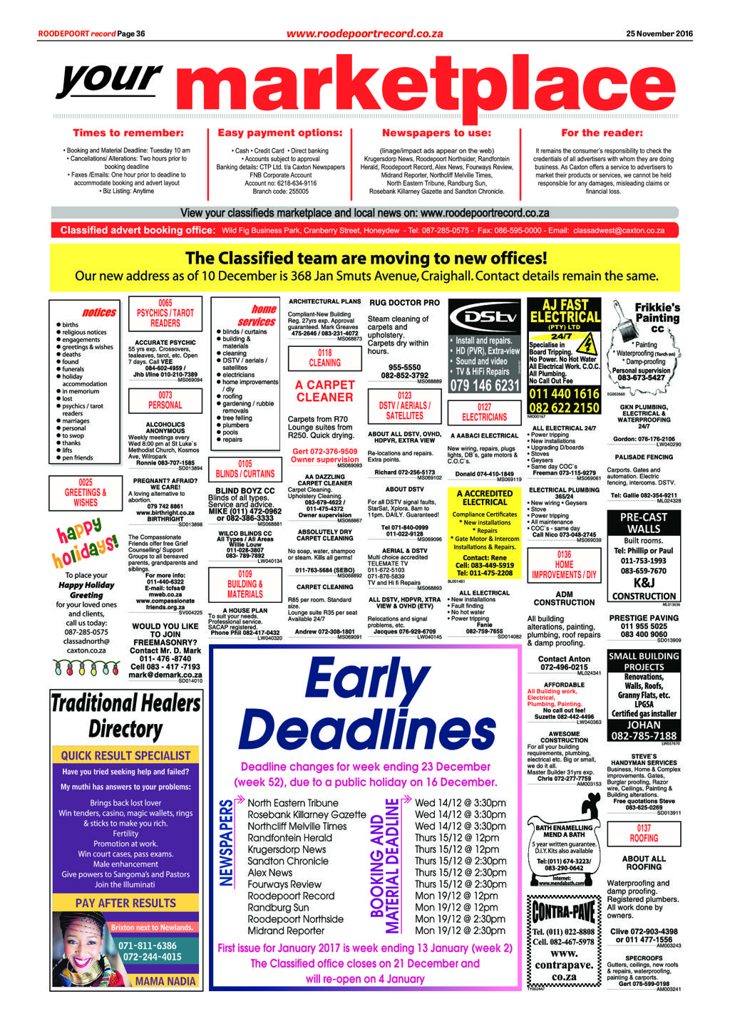 Roodepoort Record 25 November 2016 page 36