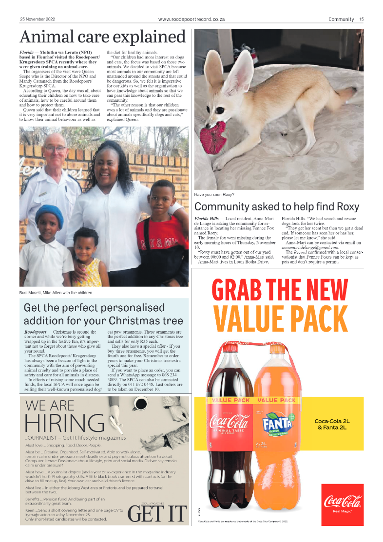 Roodepoort Record 25 November 2022 page 15
