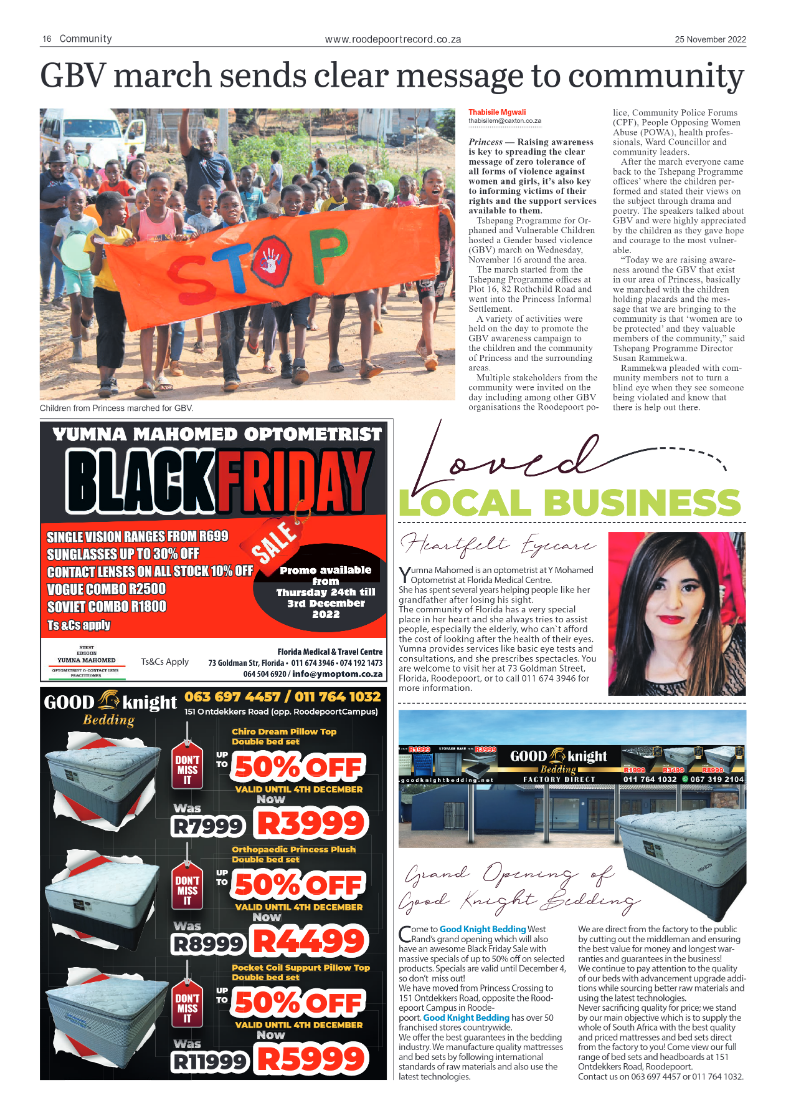 Roodepoort Record 25 November 2022 page 16