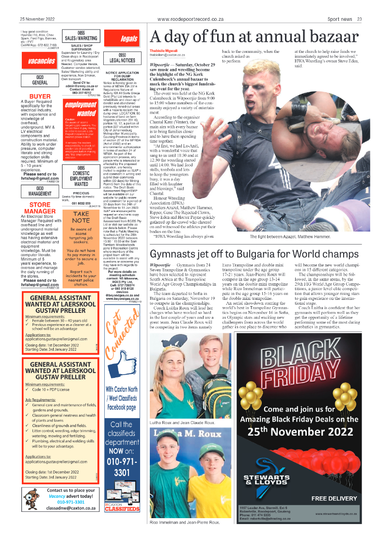Roodepoort Record 25 November 2022 page 23