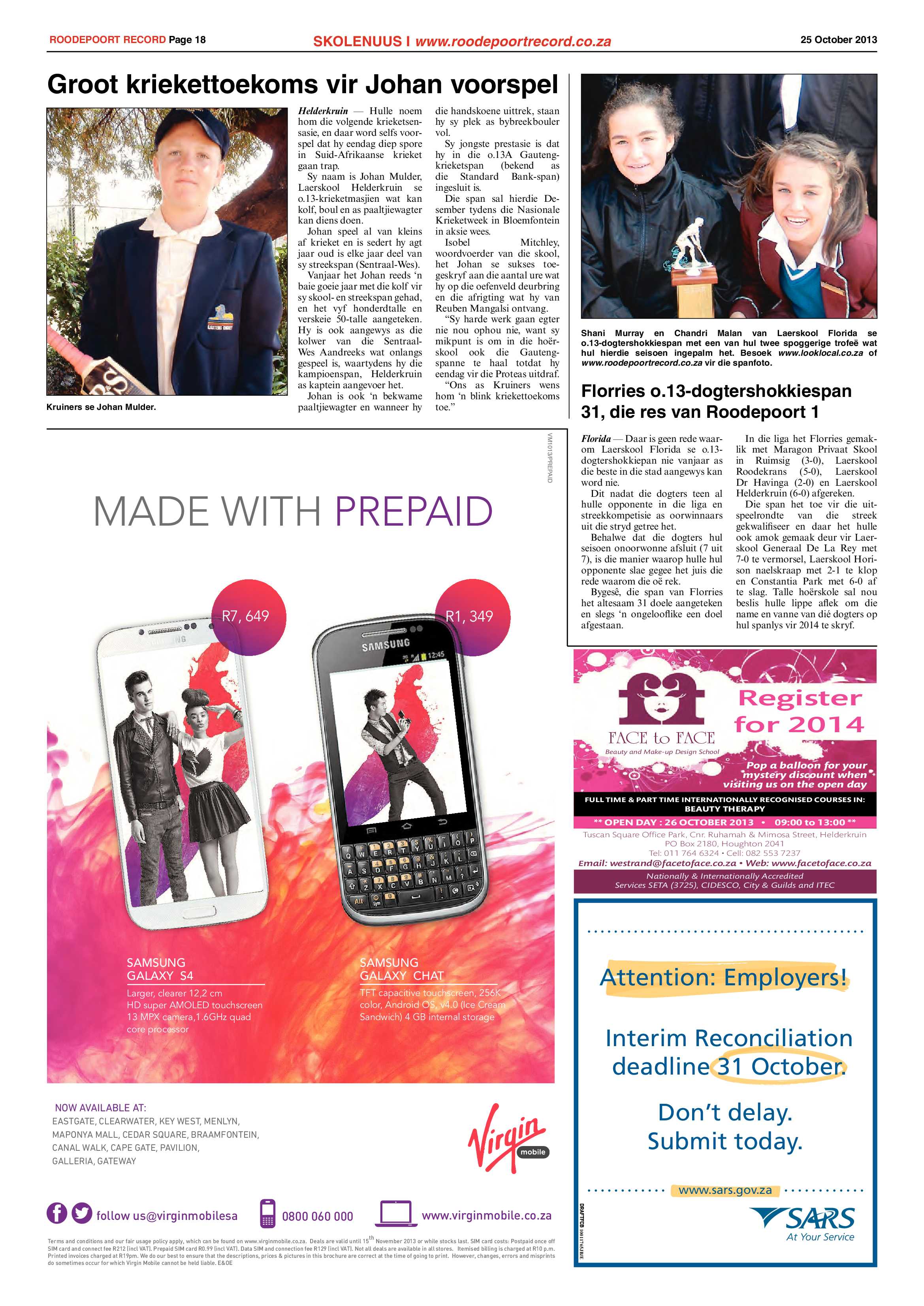 Roodepoort Record 25 October 2013 page 18