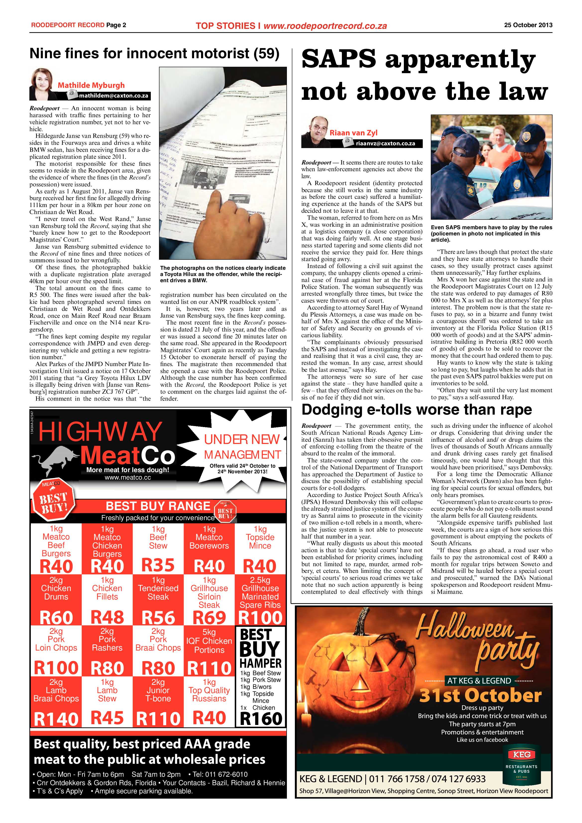 Roodepoort Record 25 October 2013 page 2