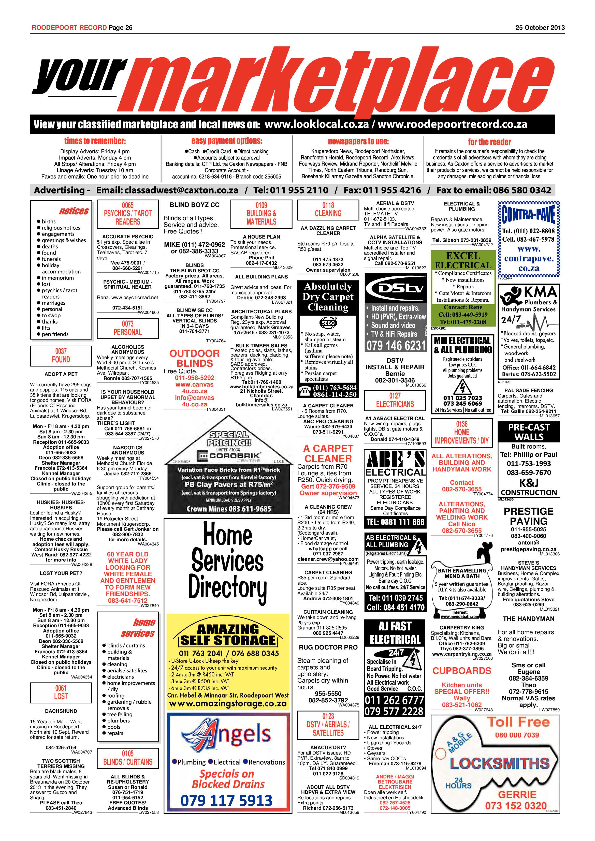 Roodepoort Record 25 October 2013 page 26