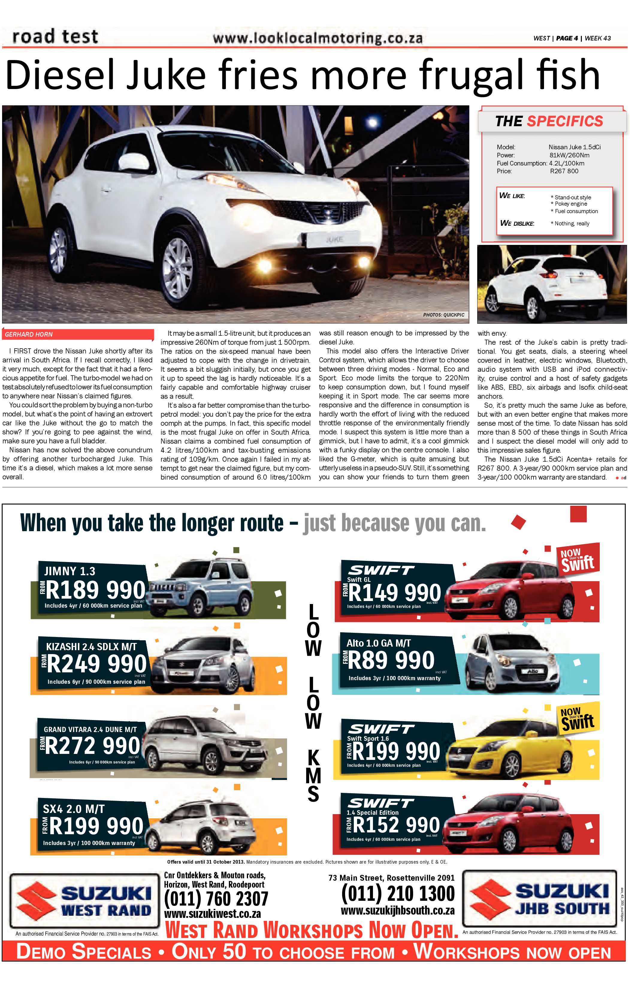 Roodepoort Record 25 October 2013 page 36