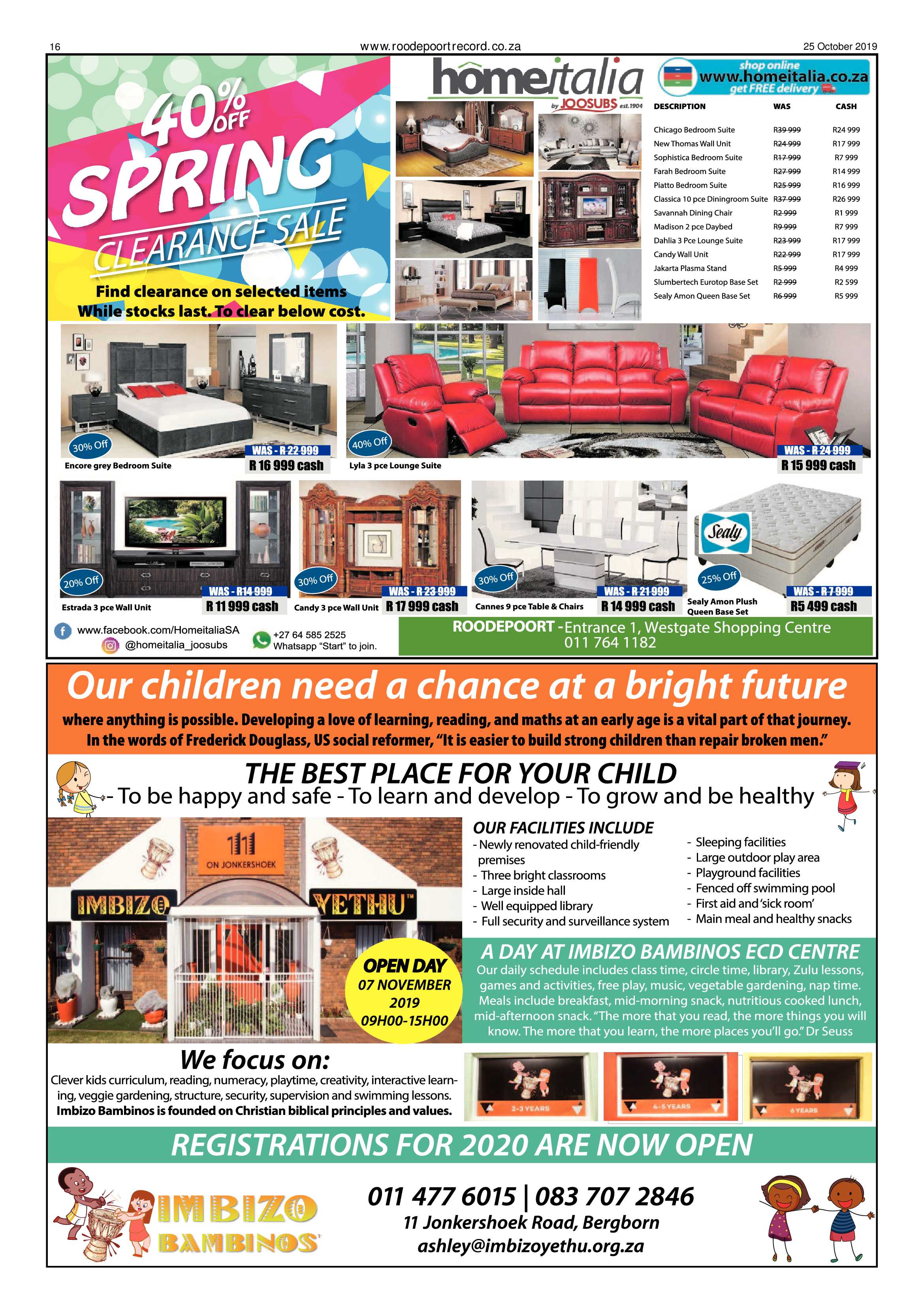 Roodepoort Record 25 October 2019 page 16