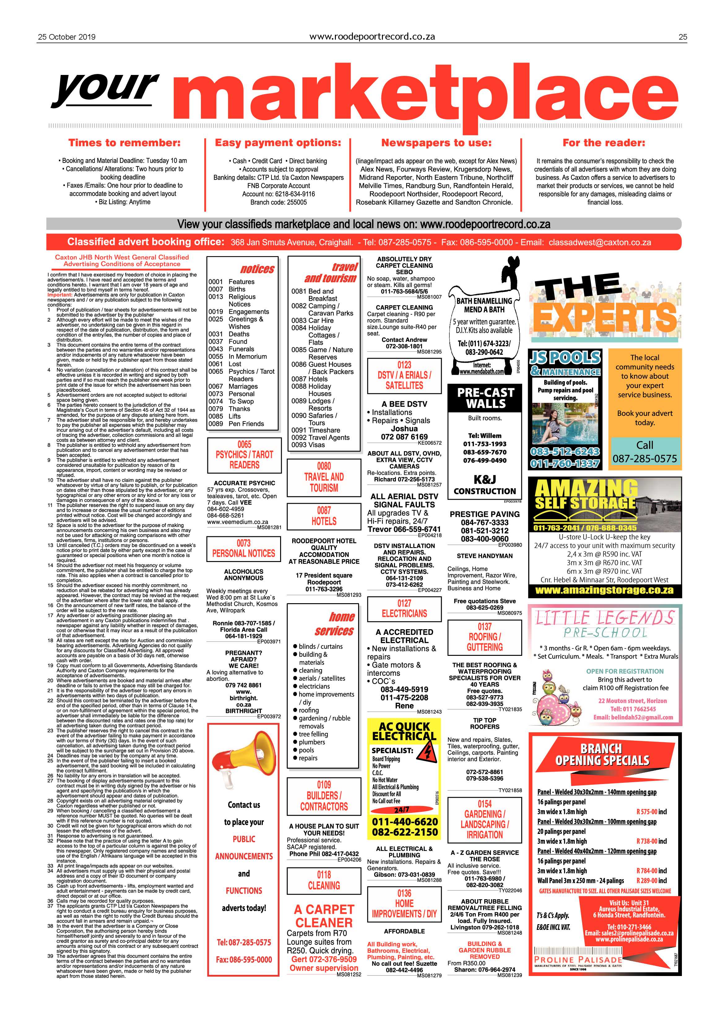 Roodepoort Record 25 October 2019 page 25