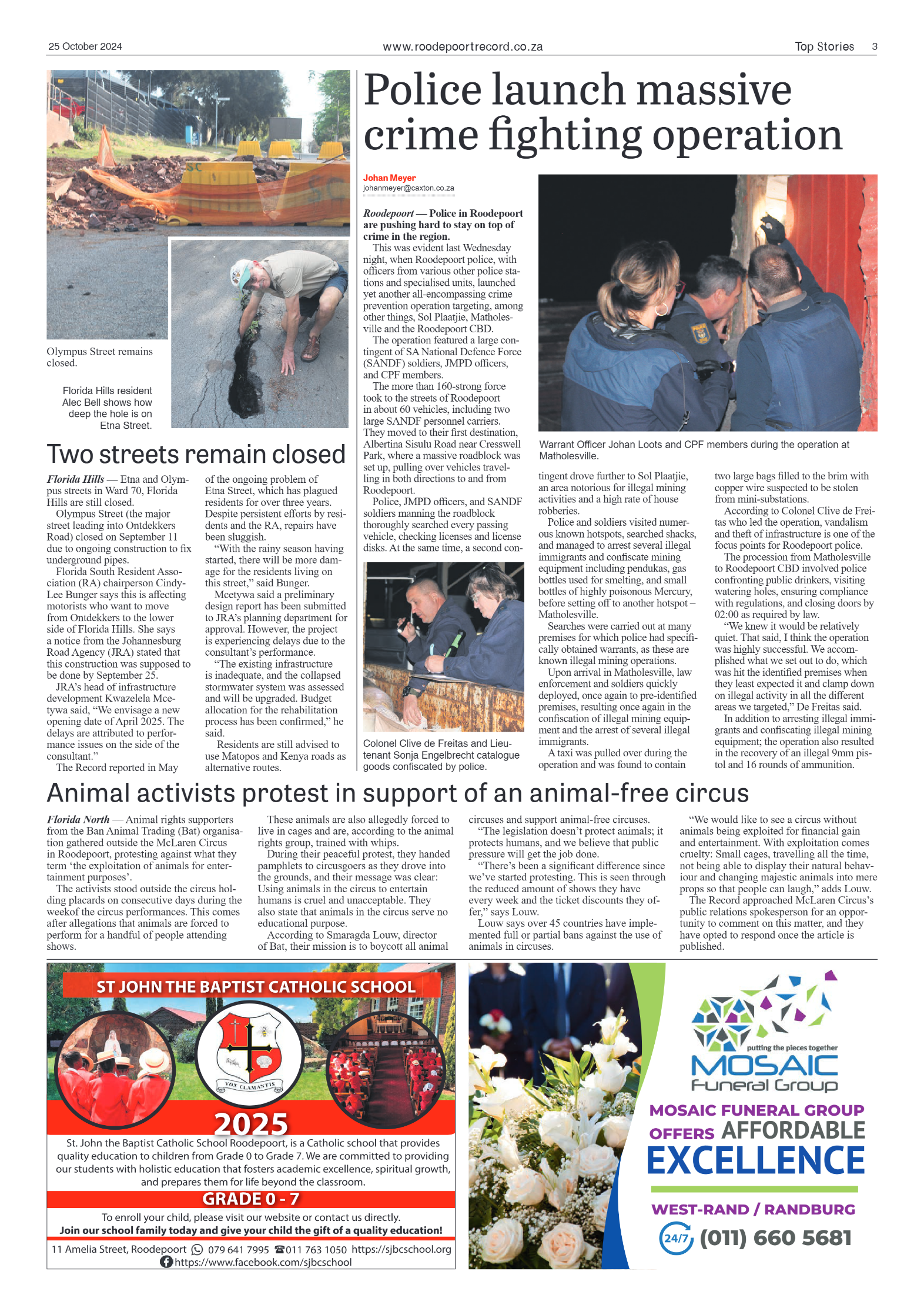 Roodepoort Record 25 October 2024 page 3