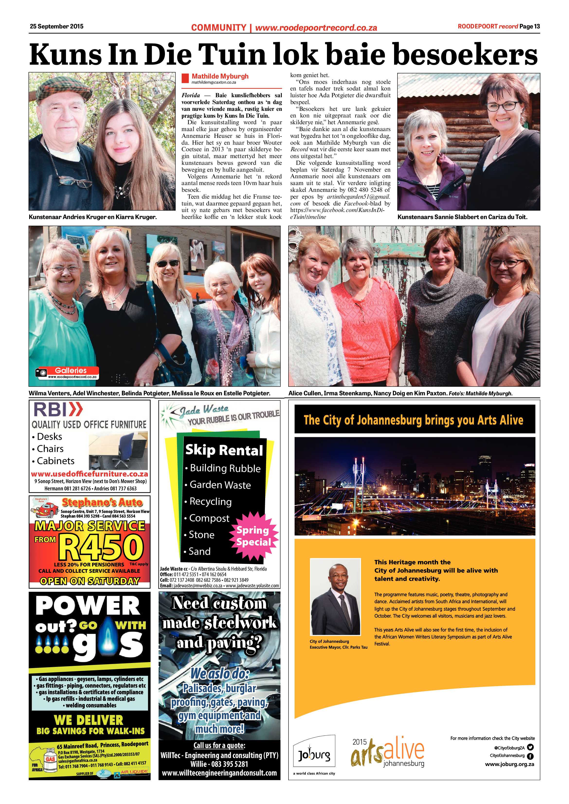 Roodepoort Record 25 September 2015 page 13