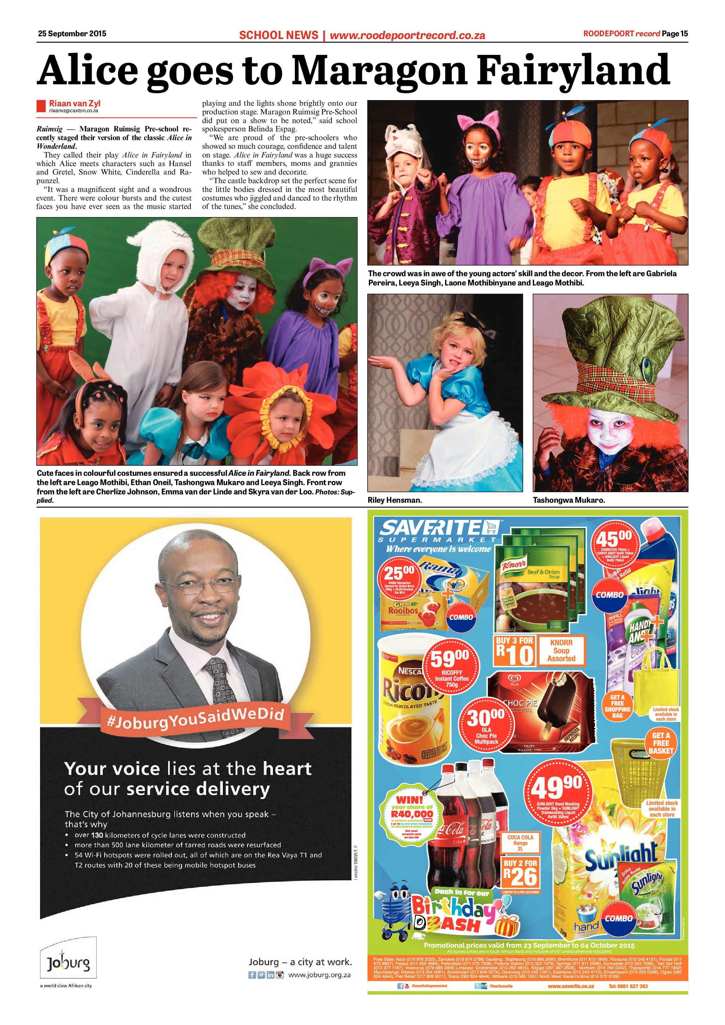 Roodepoort Record 25 September 2015 page 15