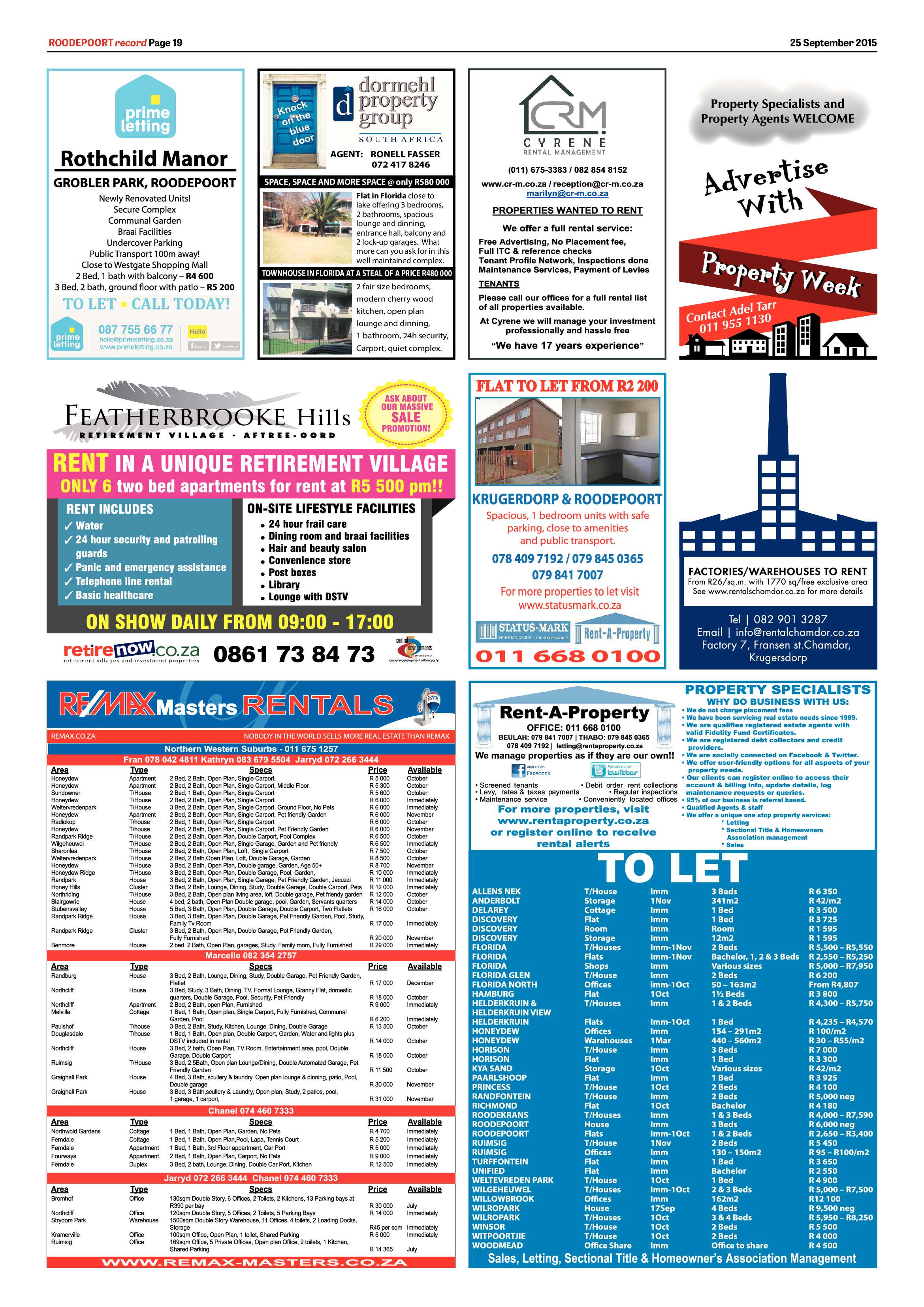 Roodepoort Record 25 September 2015 page 26