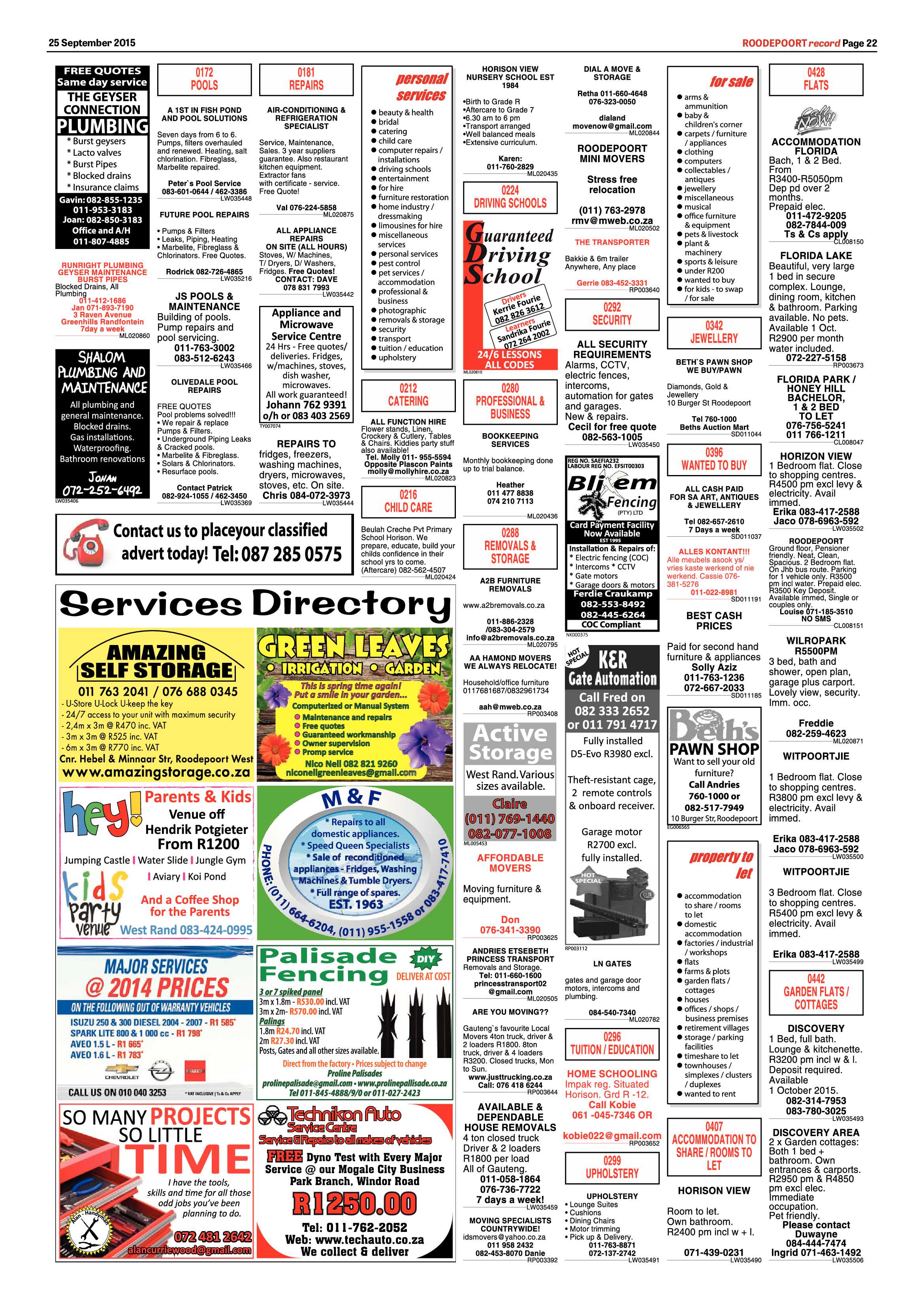 Roodepoort Record 25 September 2015 page 29