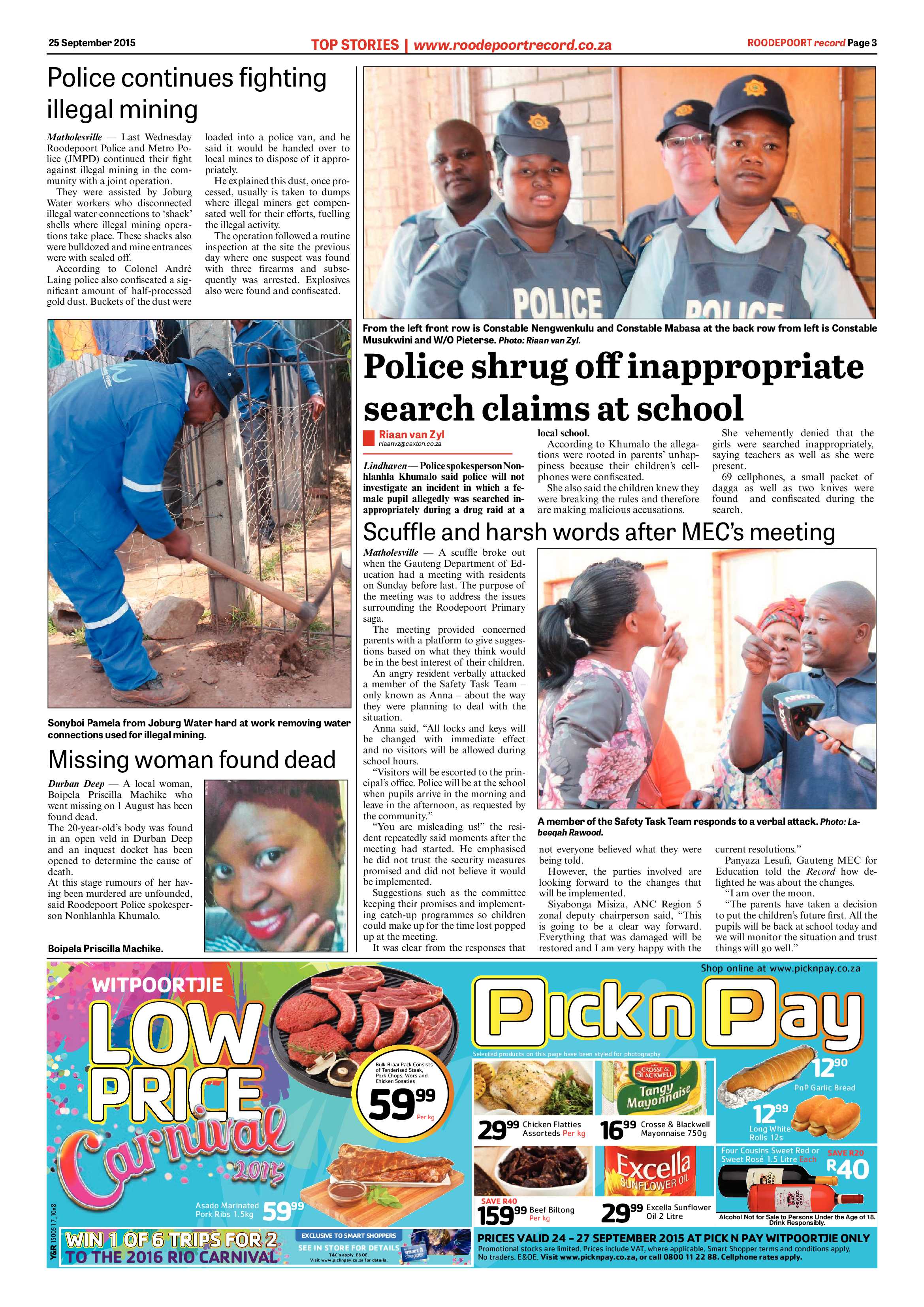 Roodepoort Record 25 September 2015 page 3