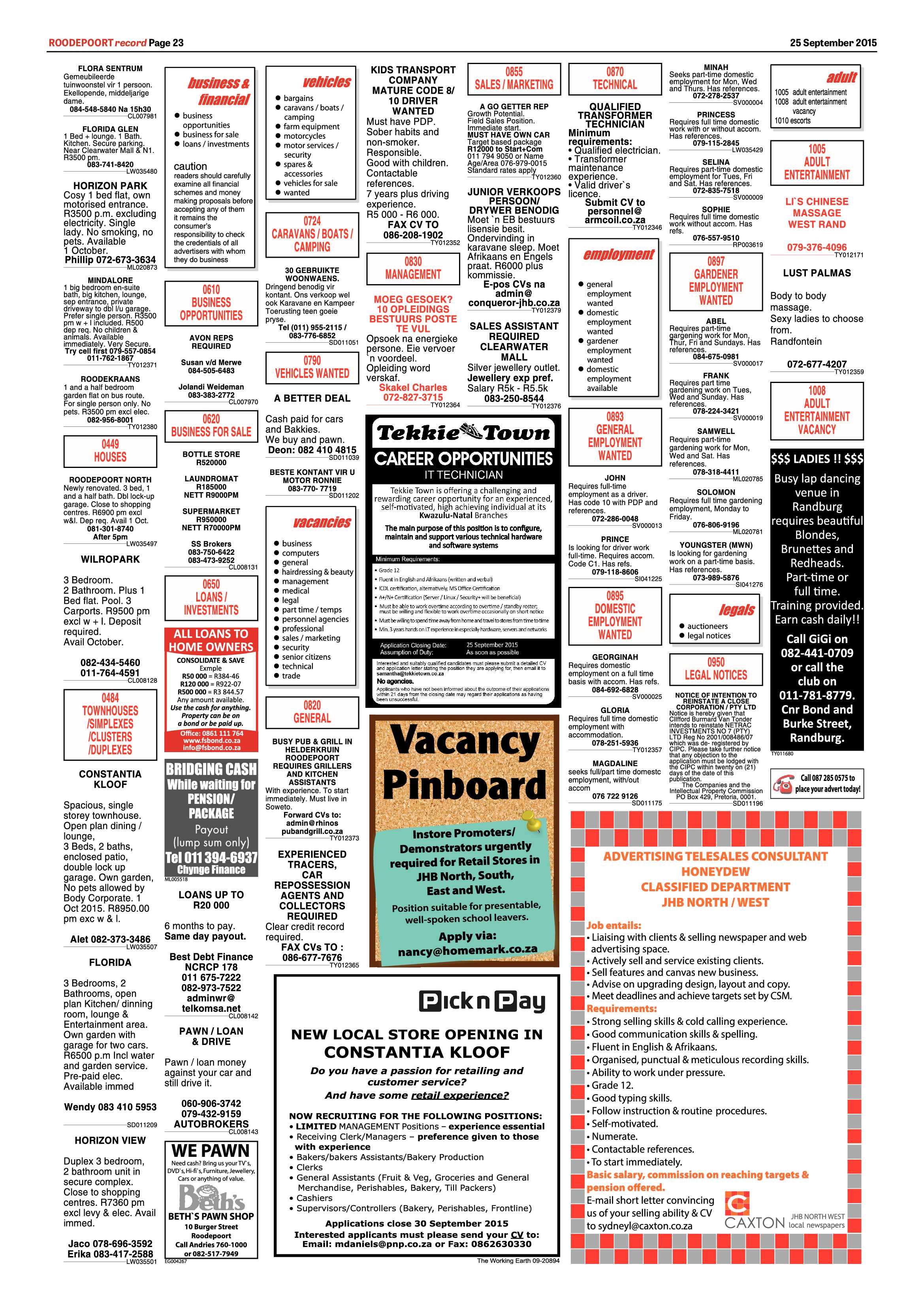 Roodepoort Record 25 September 2015 page 30