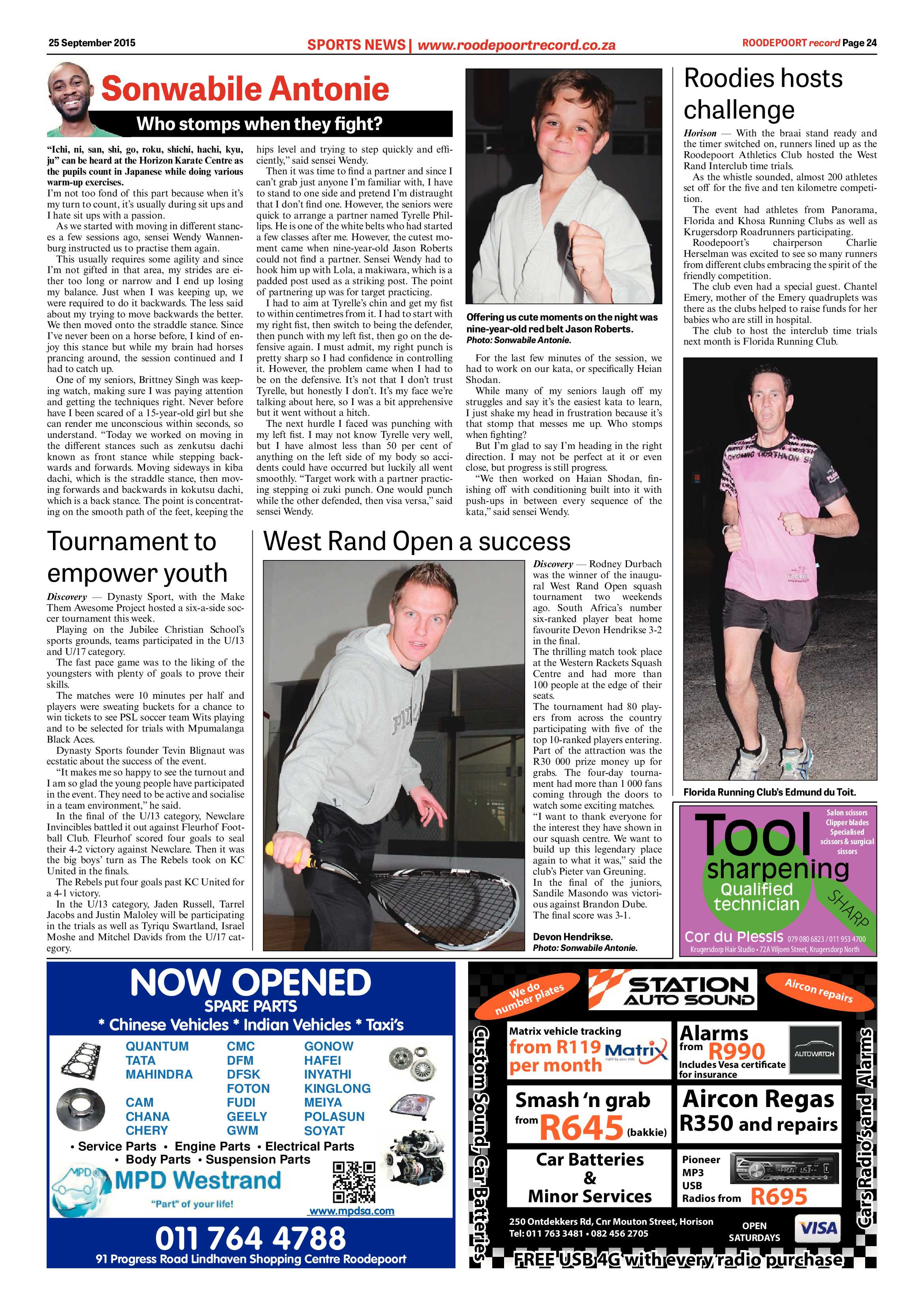 Roodepoort Record 25 September 2015 page 31