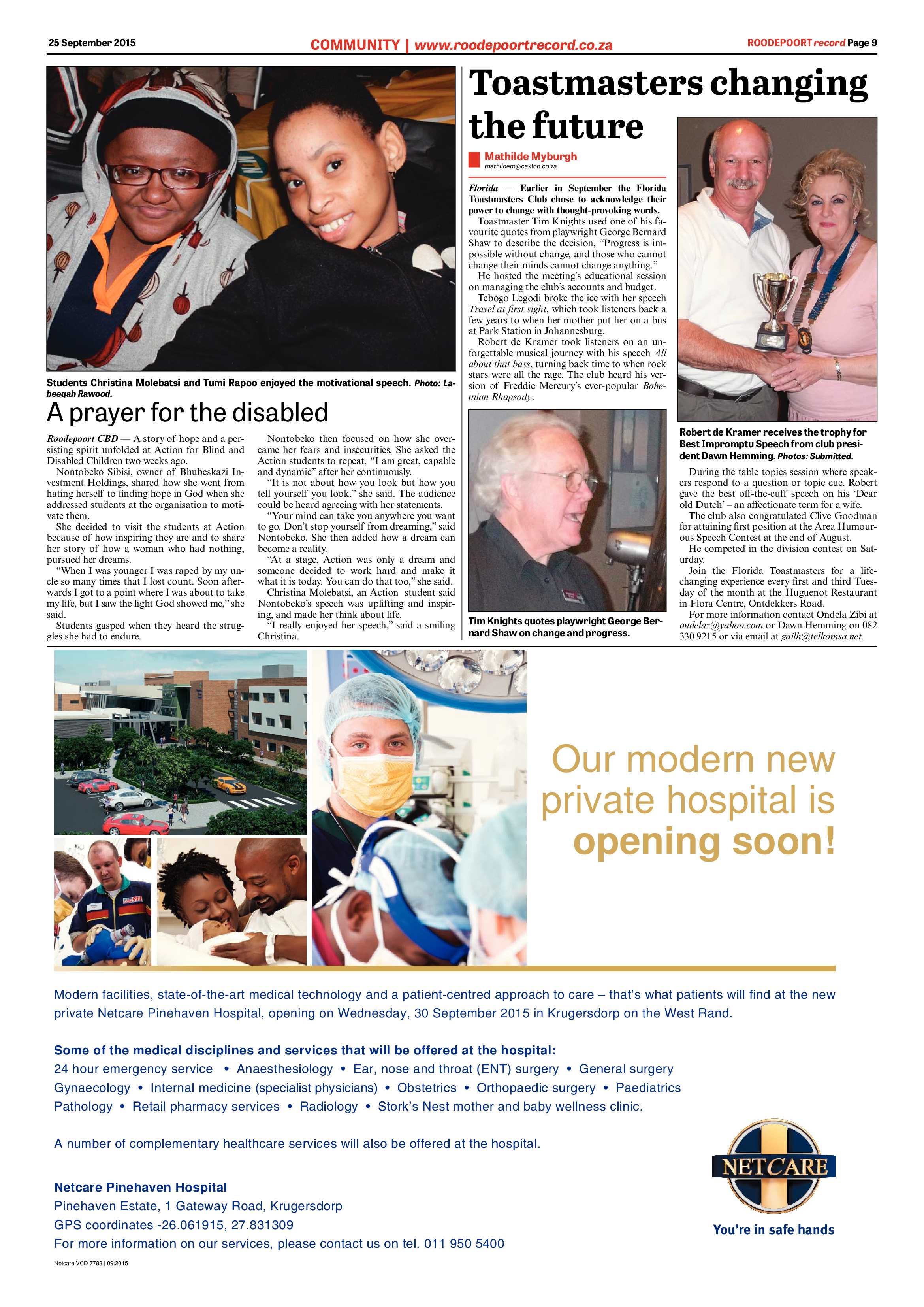 Roodepoort Record 25 September 2015 page 9