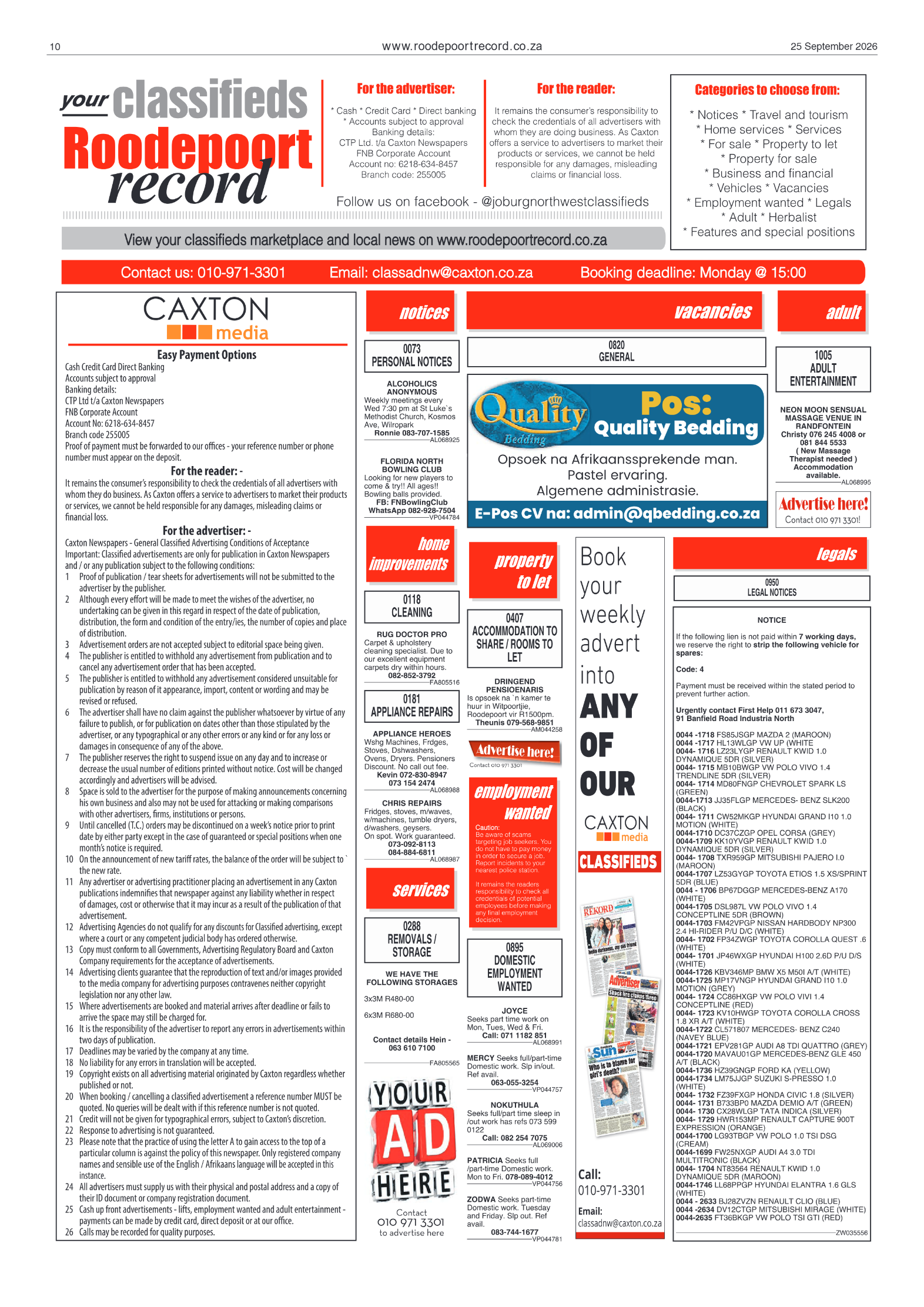 Roodepoort Record 25 September 2026 page 10