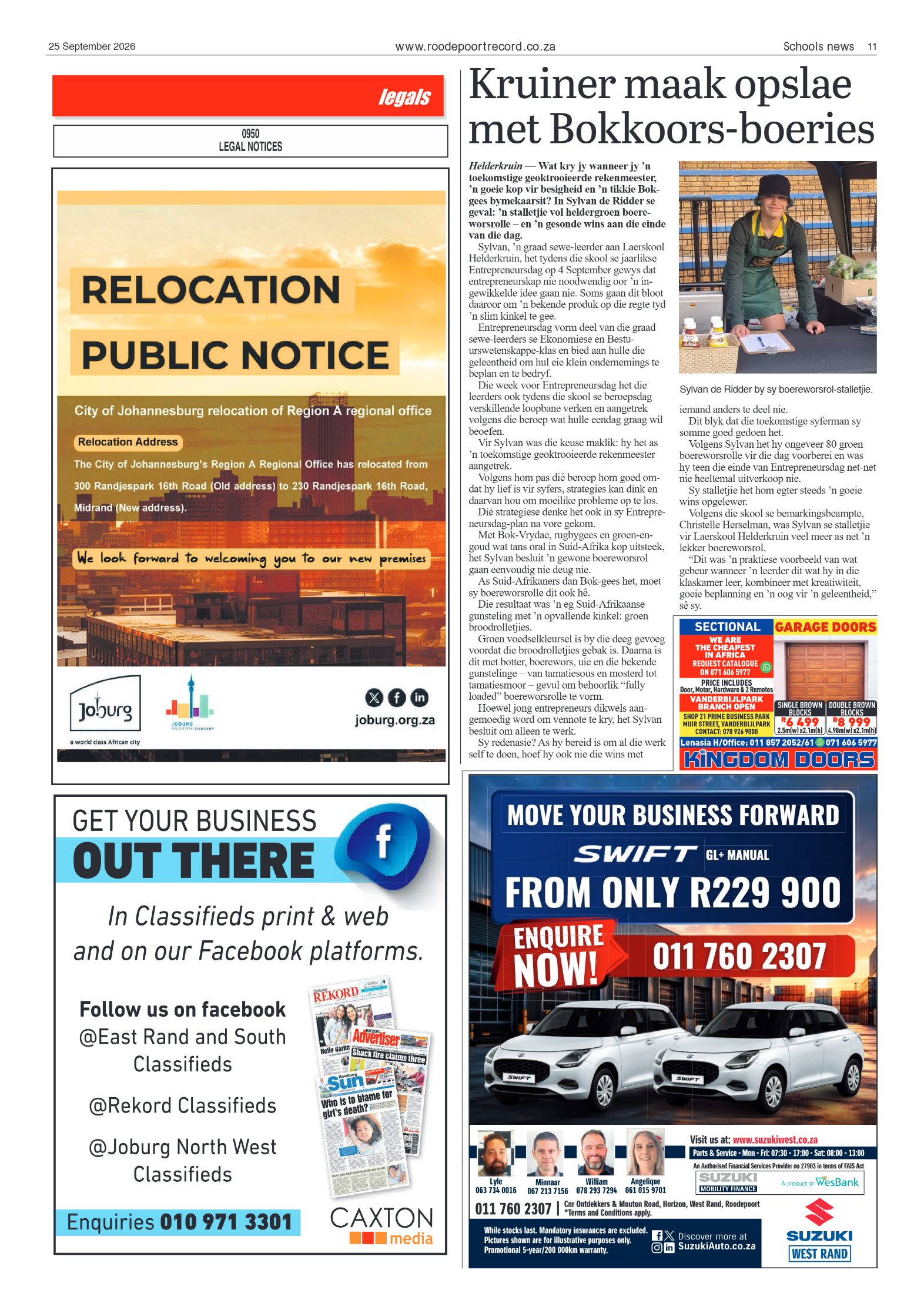 Roodepoort Record 25 September 2026 page 11