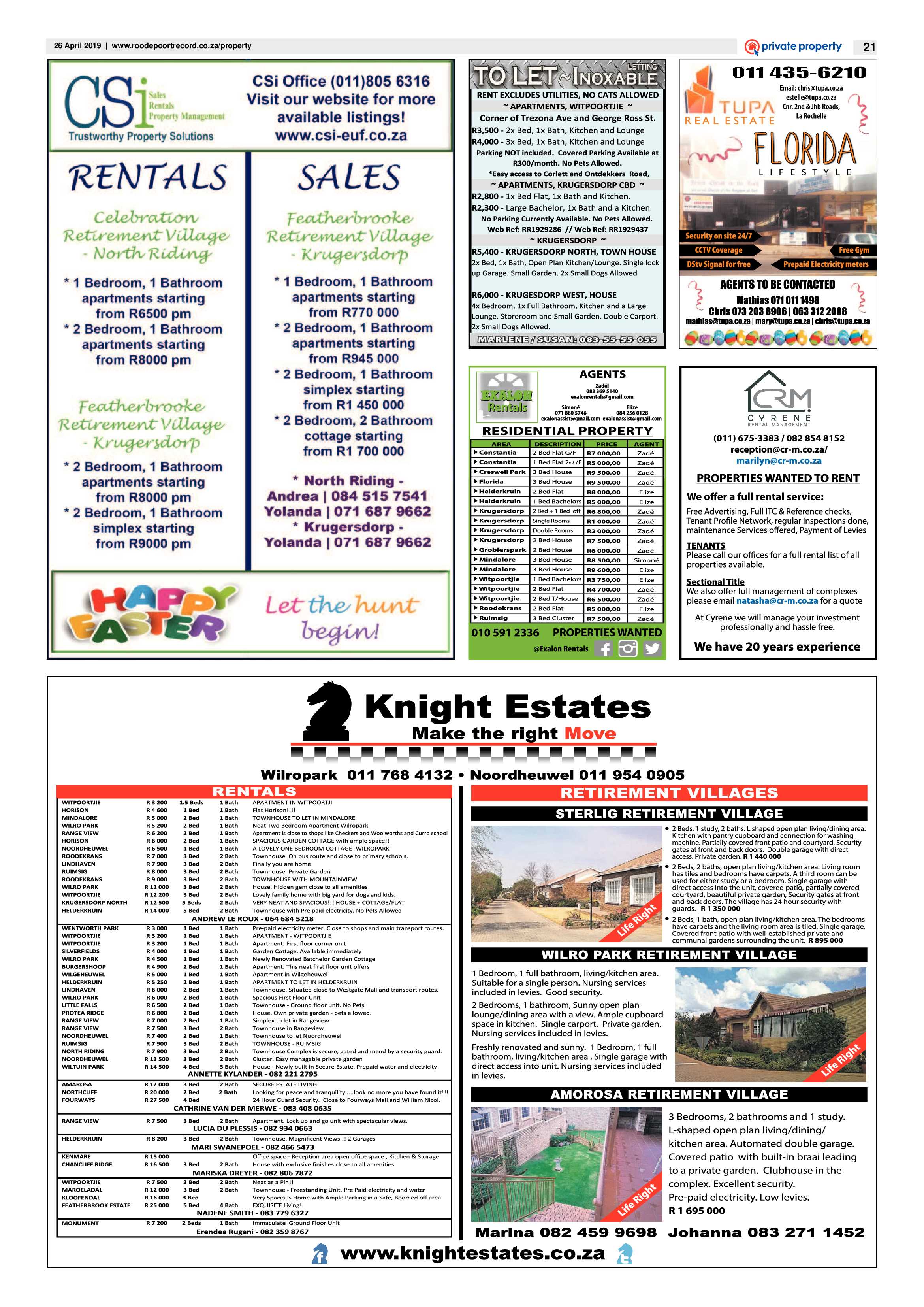 Roodepoort Record 26 April 2019 page 21