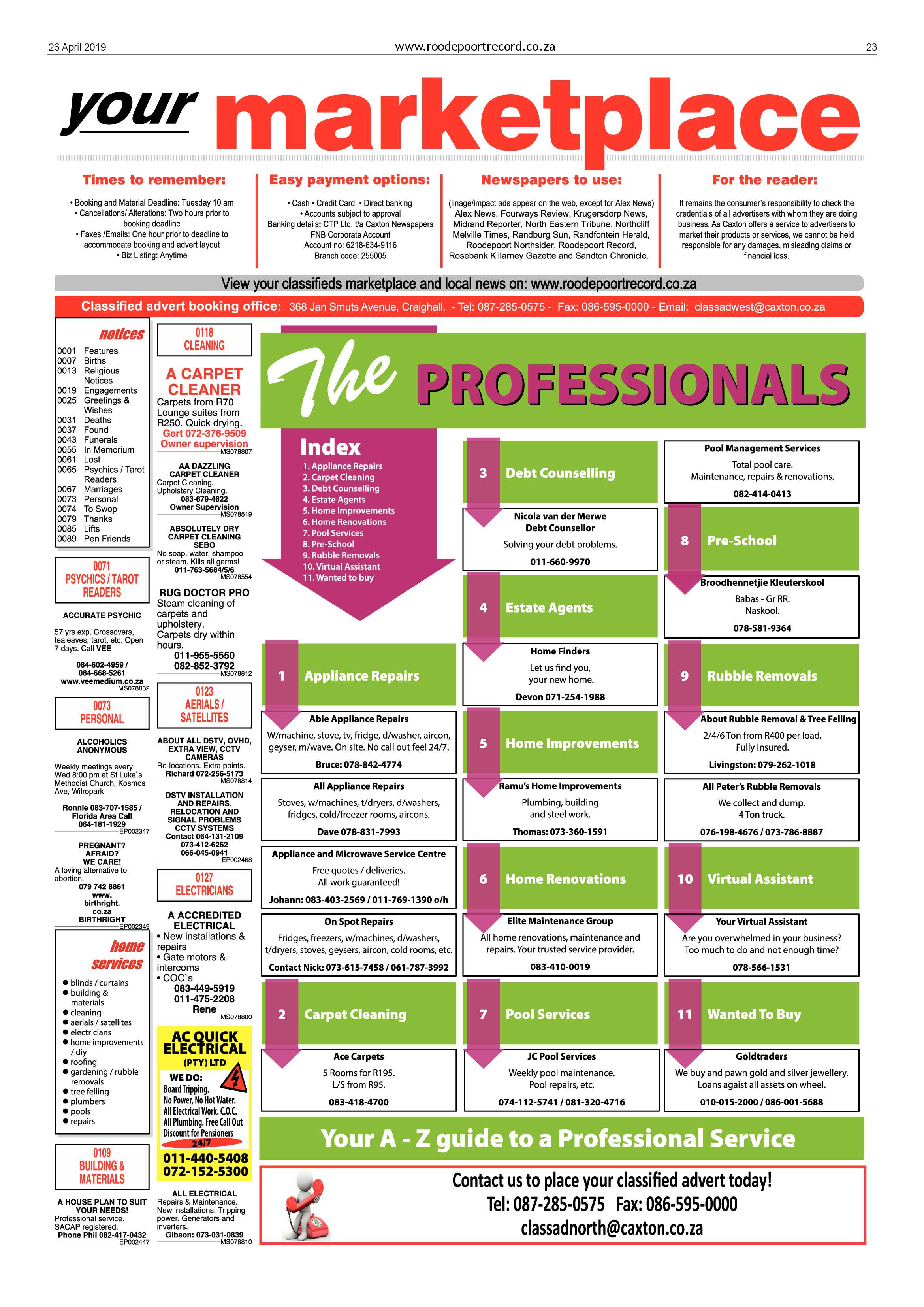 Roodepoort Record 26 April 2019 page 23