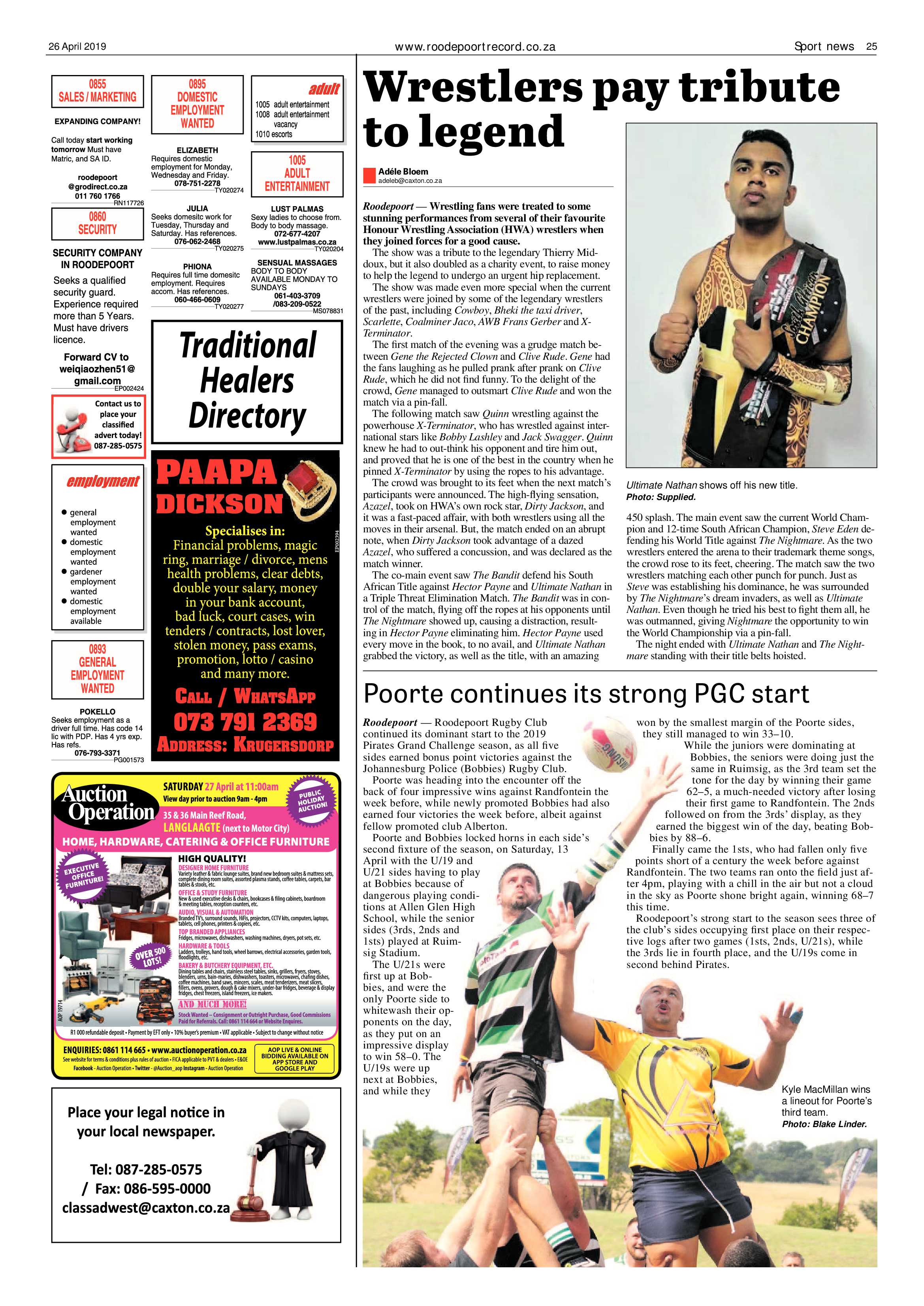 Roodepoort Record 26 April 2019 page 25