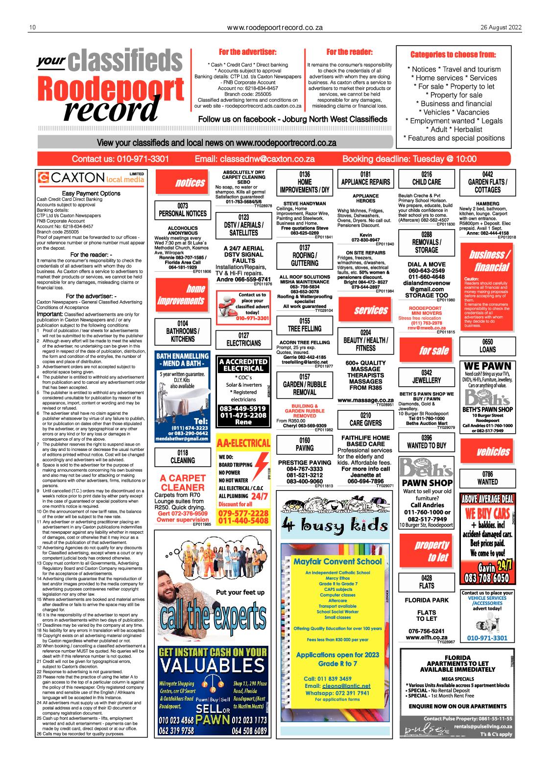 Roodepoort Record 26 August 2022 page 10