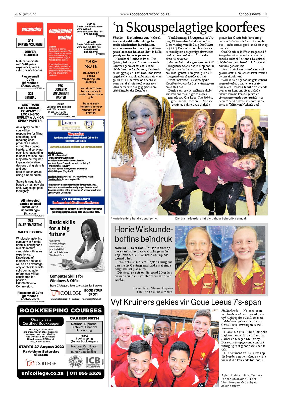 Roodepoort Record 26 August 2022 page 11