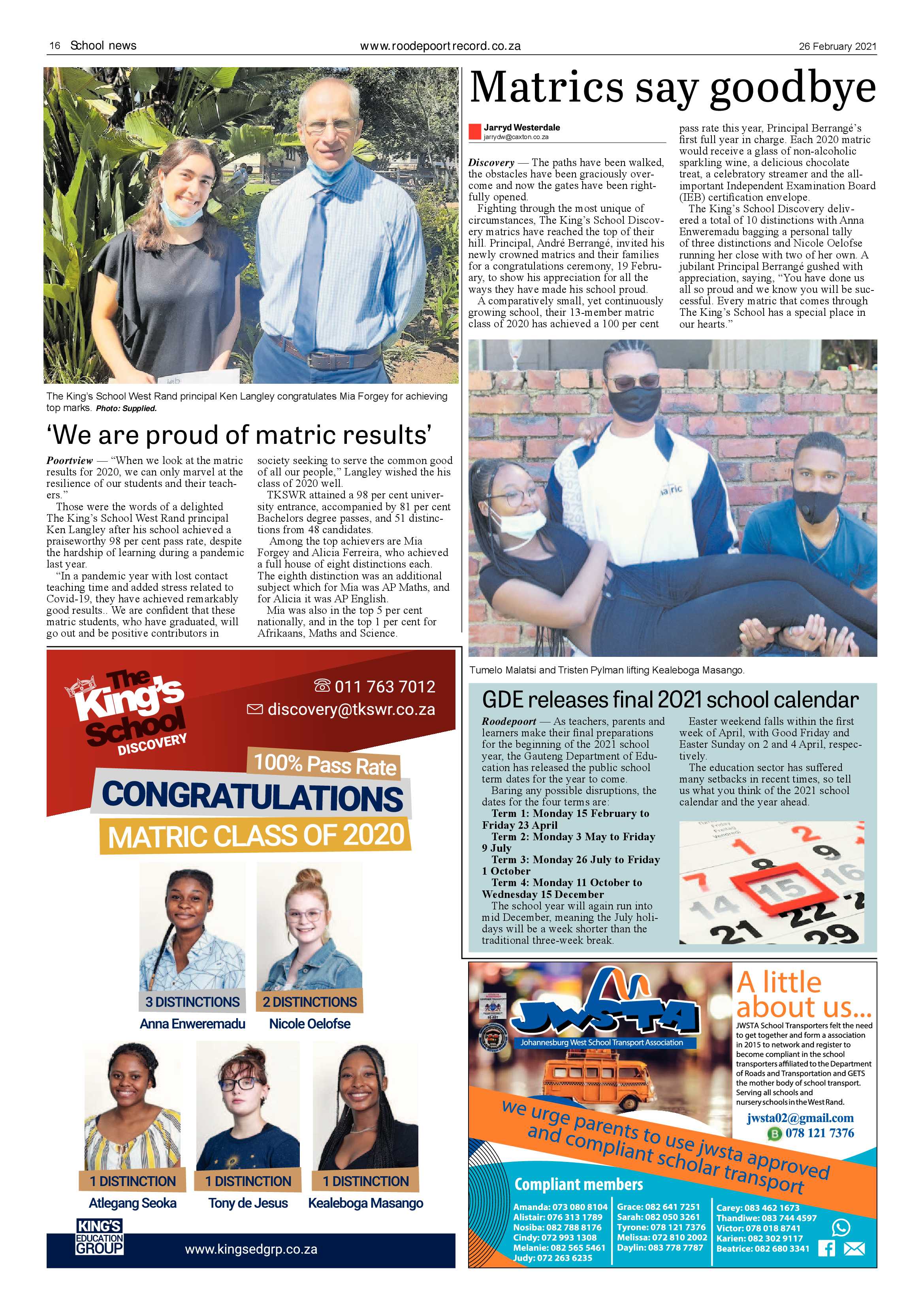 Roodepoort Record 26 February 2021 page 16