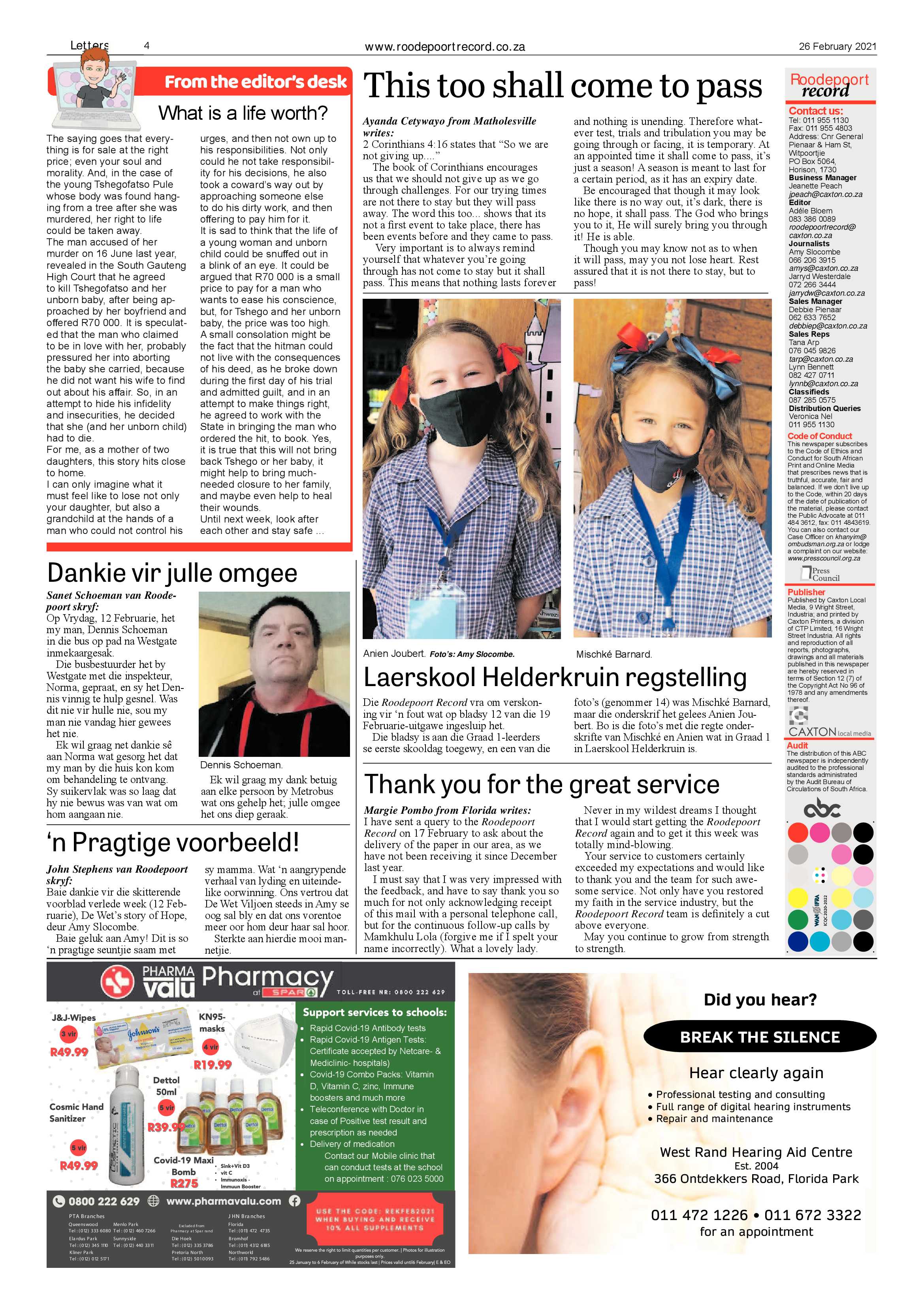 Roodepoort Record 26 February 2021 page 4
