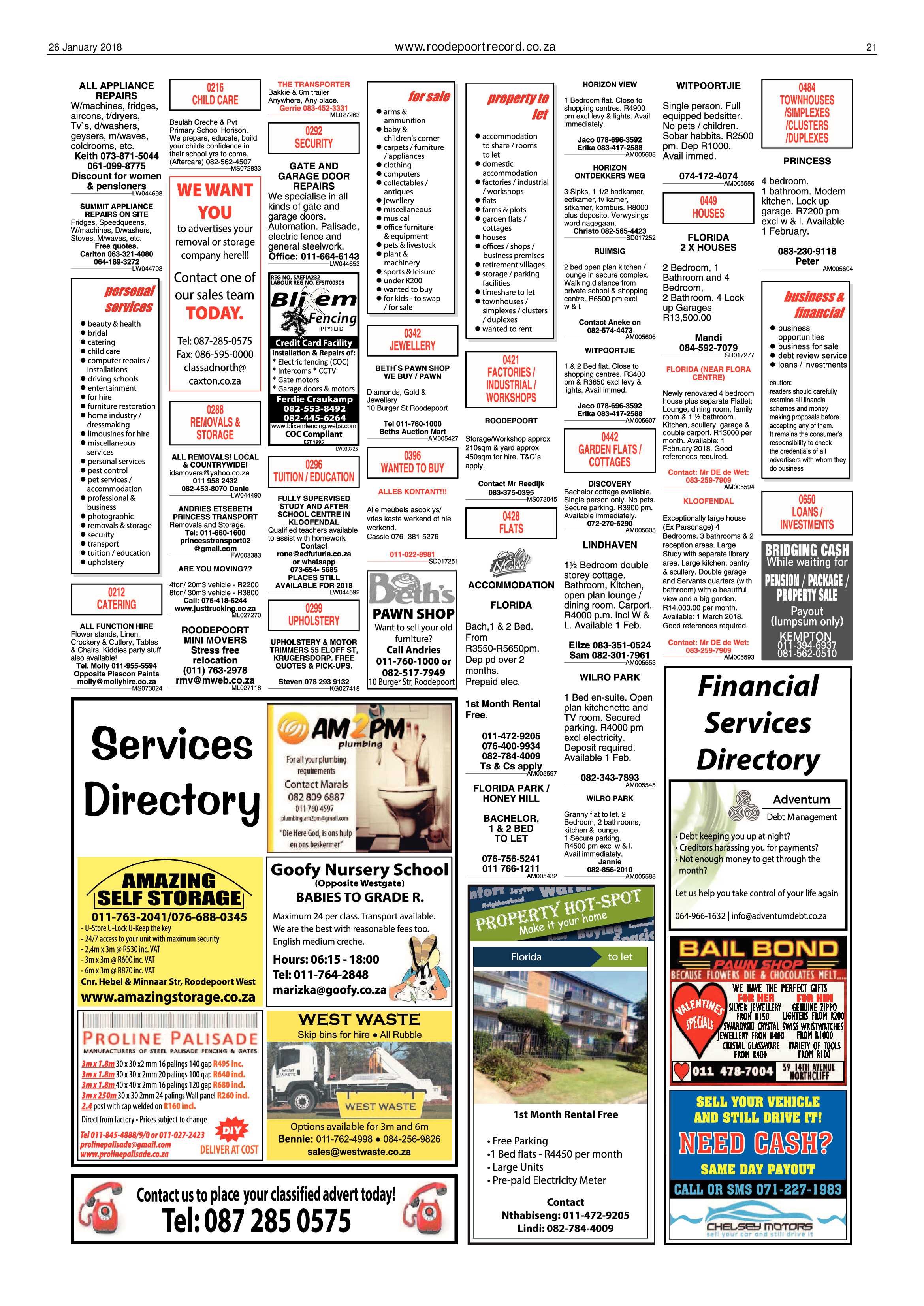 Roodepoort Record 26 January 2018 page 21