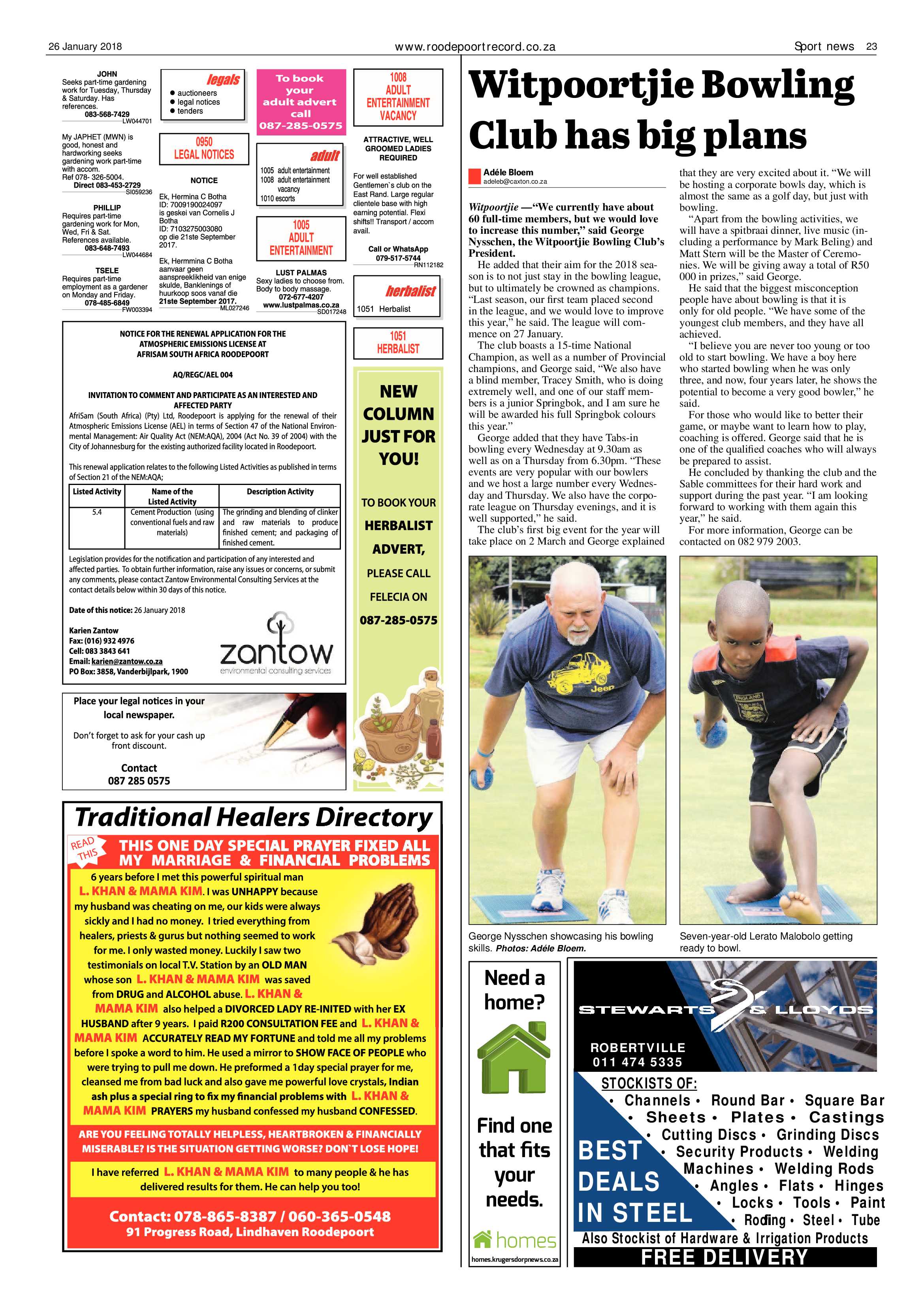 Roodepoort Record 26 January 2018 page 23