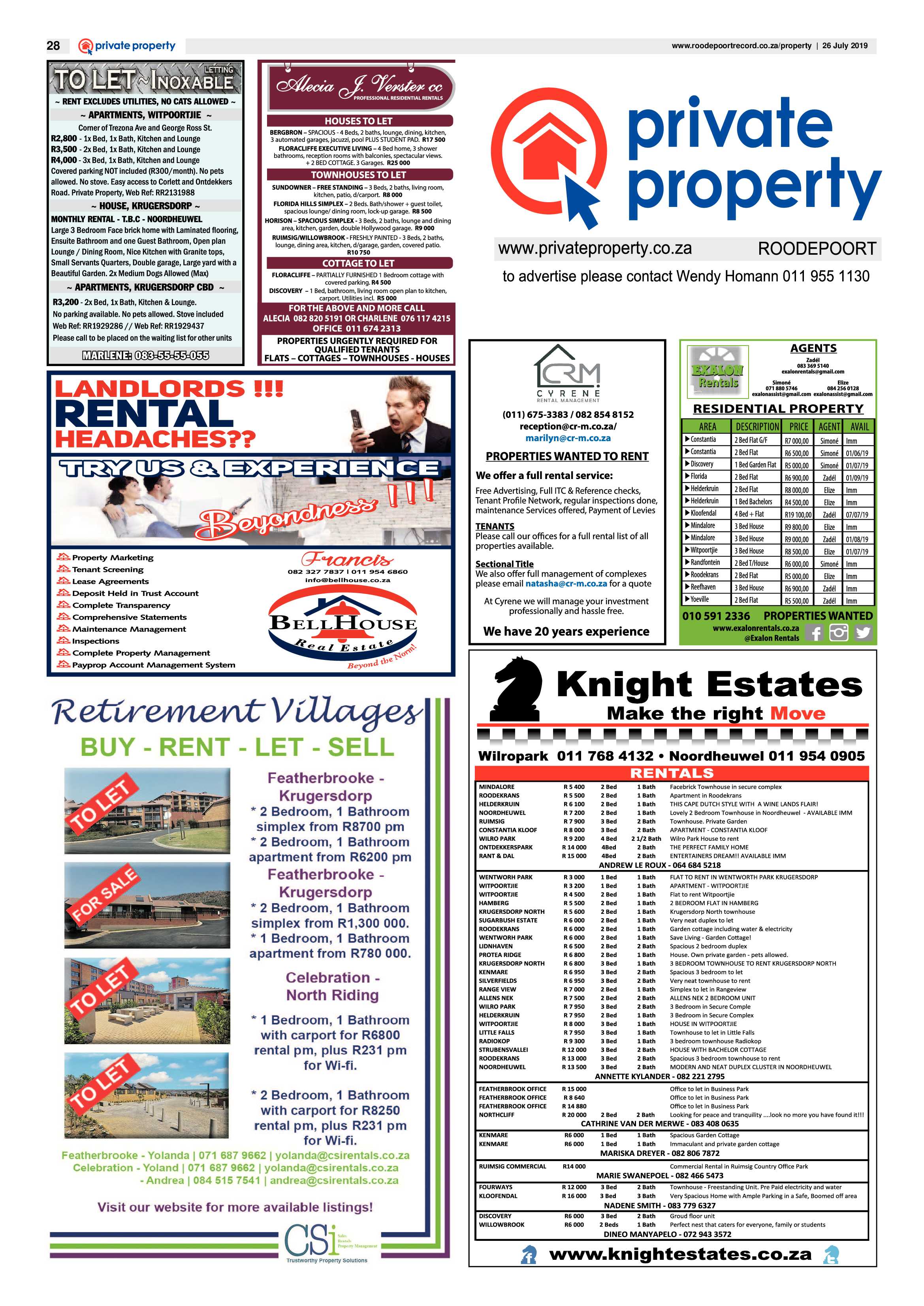 Roodepoort Record 26 July 2019 page 28