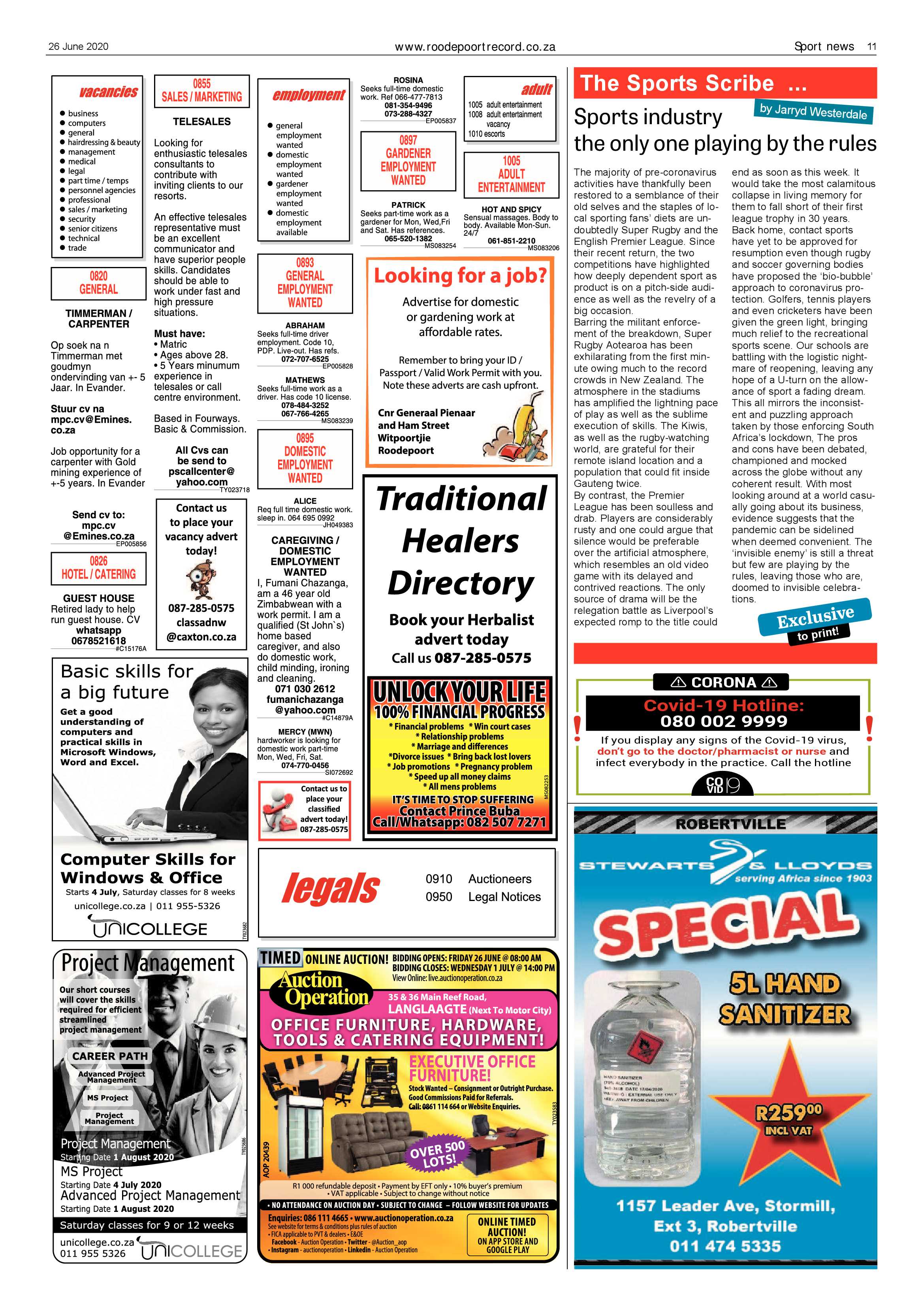 Roodepoort Record 26 June 2020 page 11