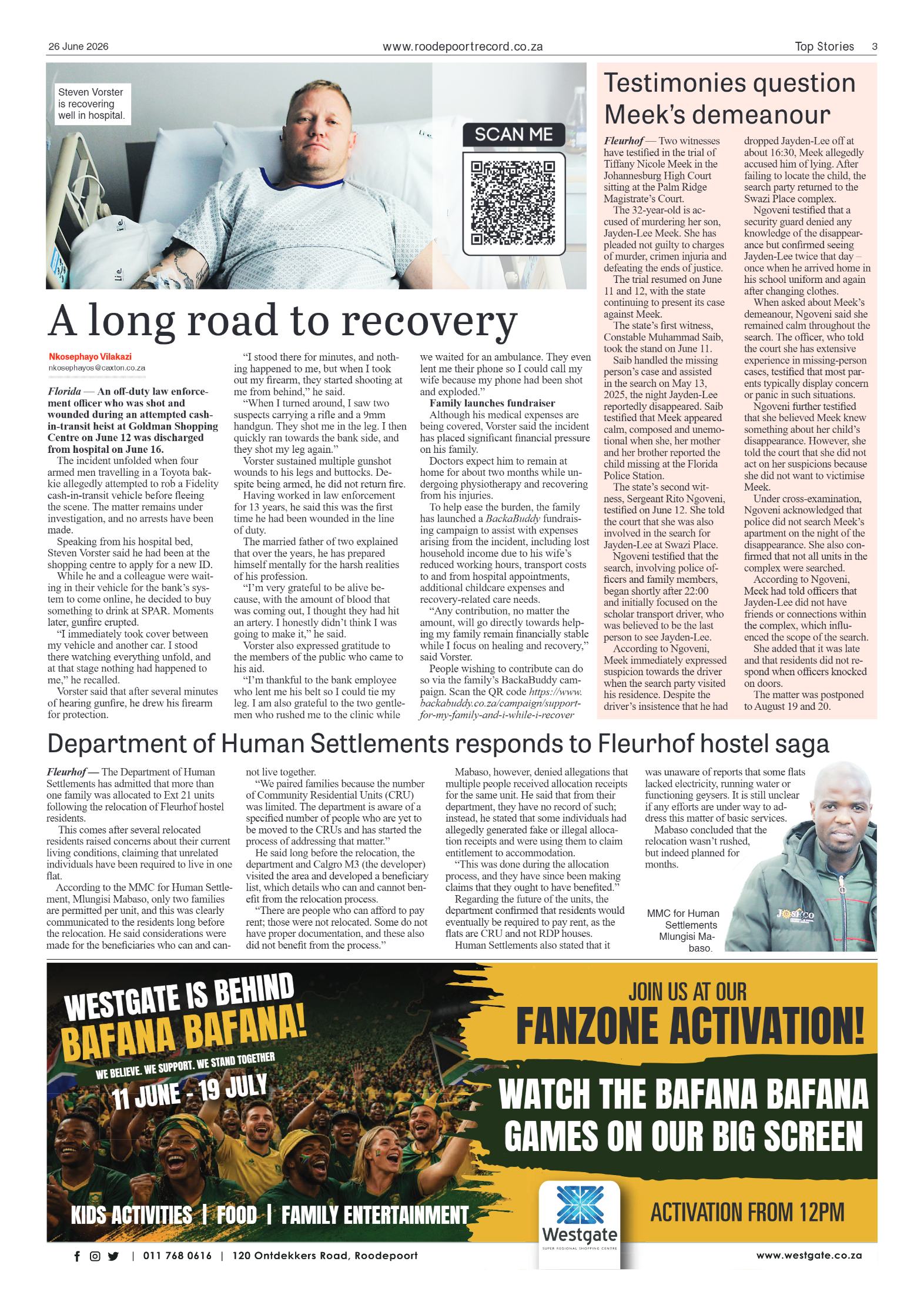 Roodepoort Record 26 June 2026 page 3