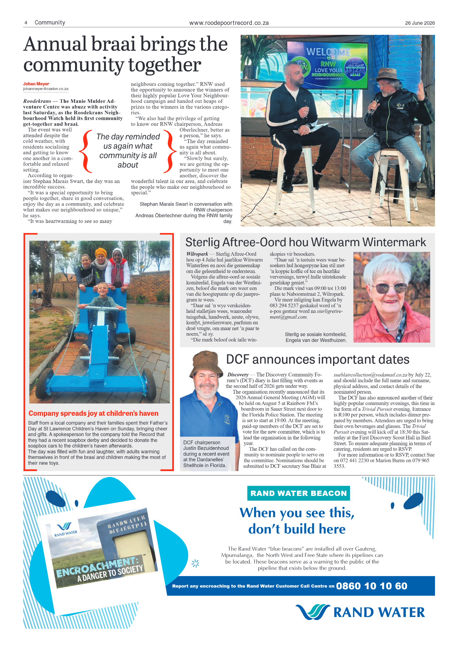 Roodepoort Record 26 June 2026 page 4