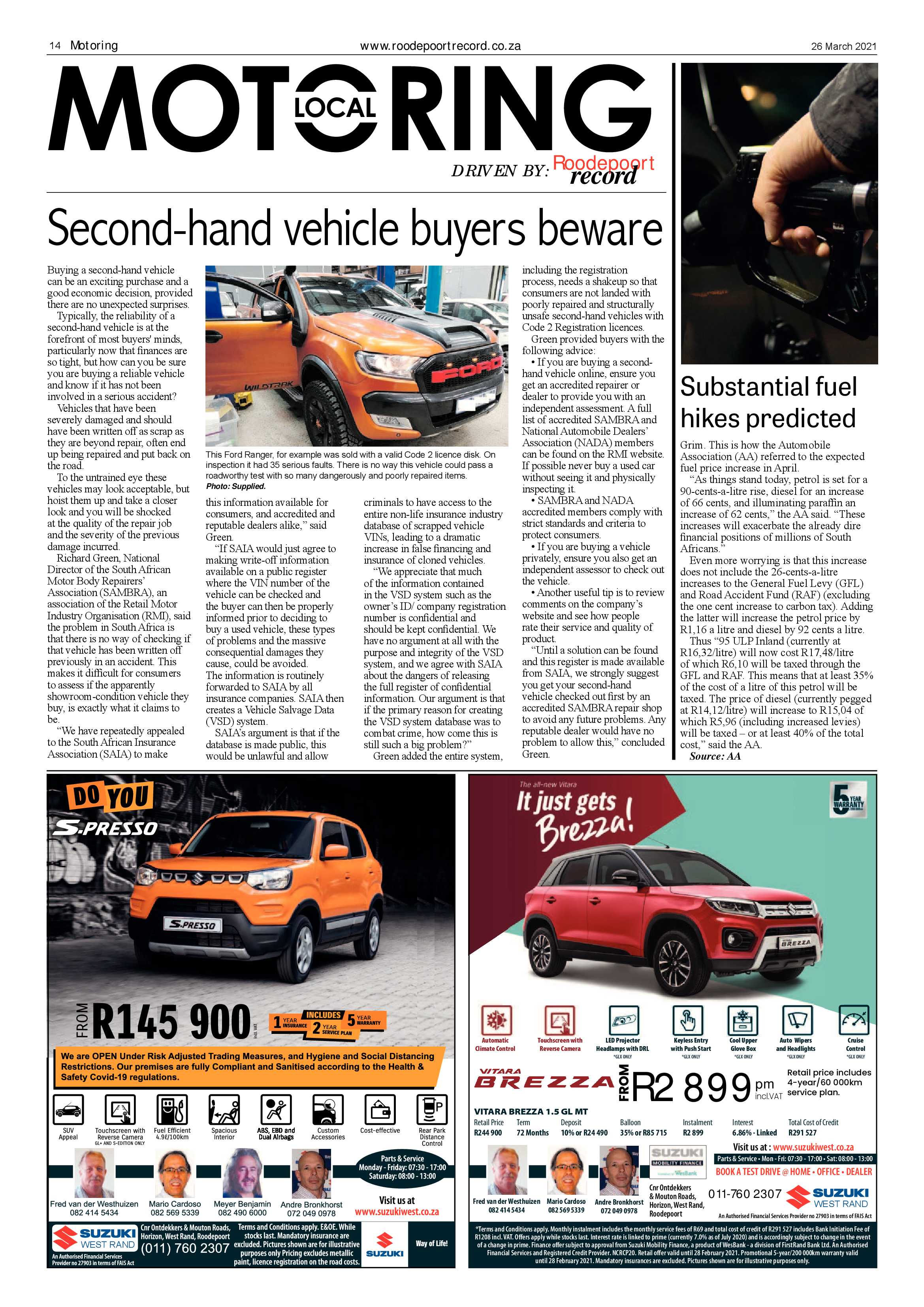 Roodepoort Record 26 March 2021 page 14