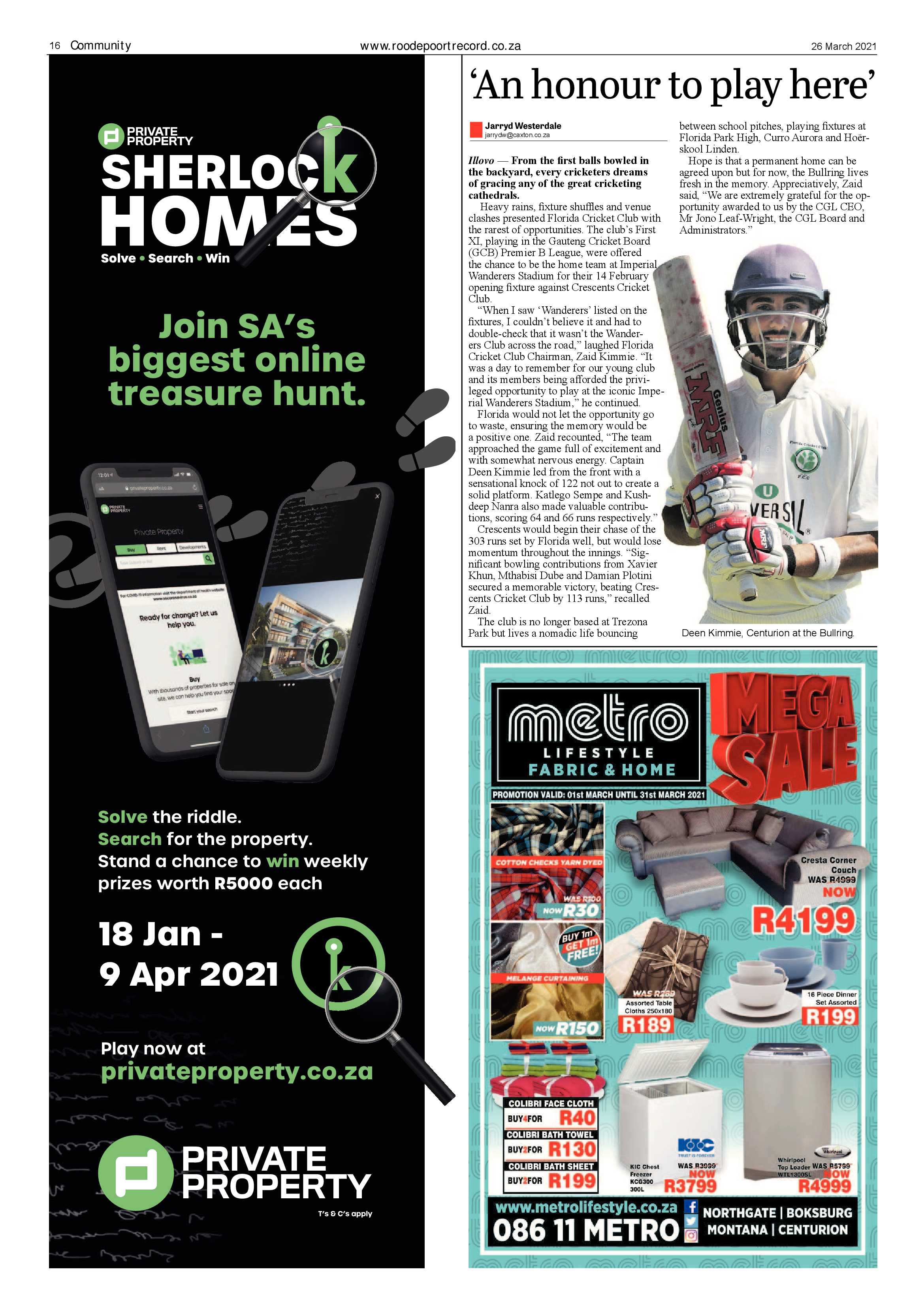 Roodepoort Record 26 March 2021 page 16